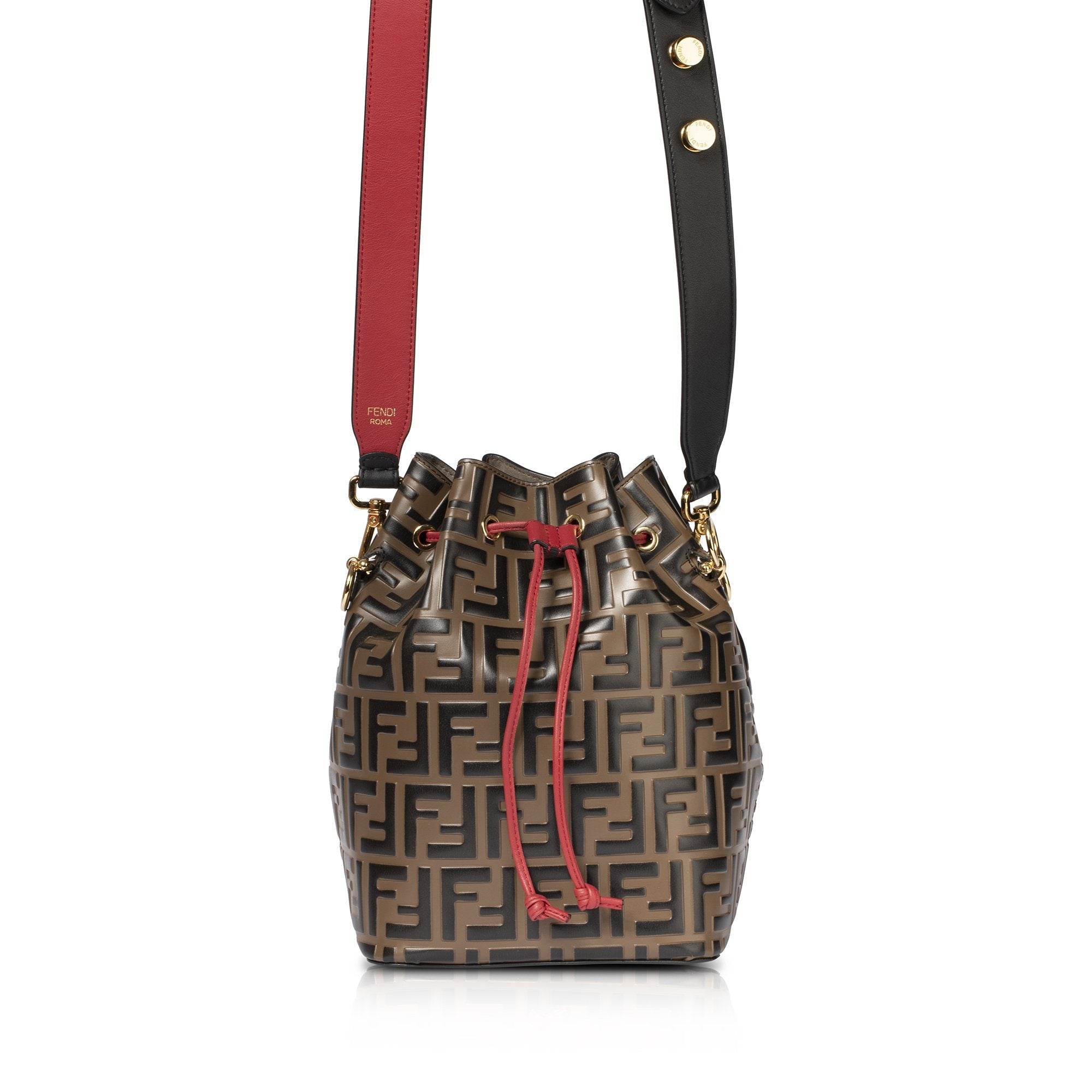 Fendi 2019 Zucca Mon Tressor Bucket Bag