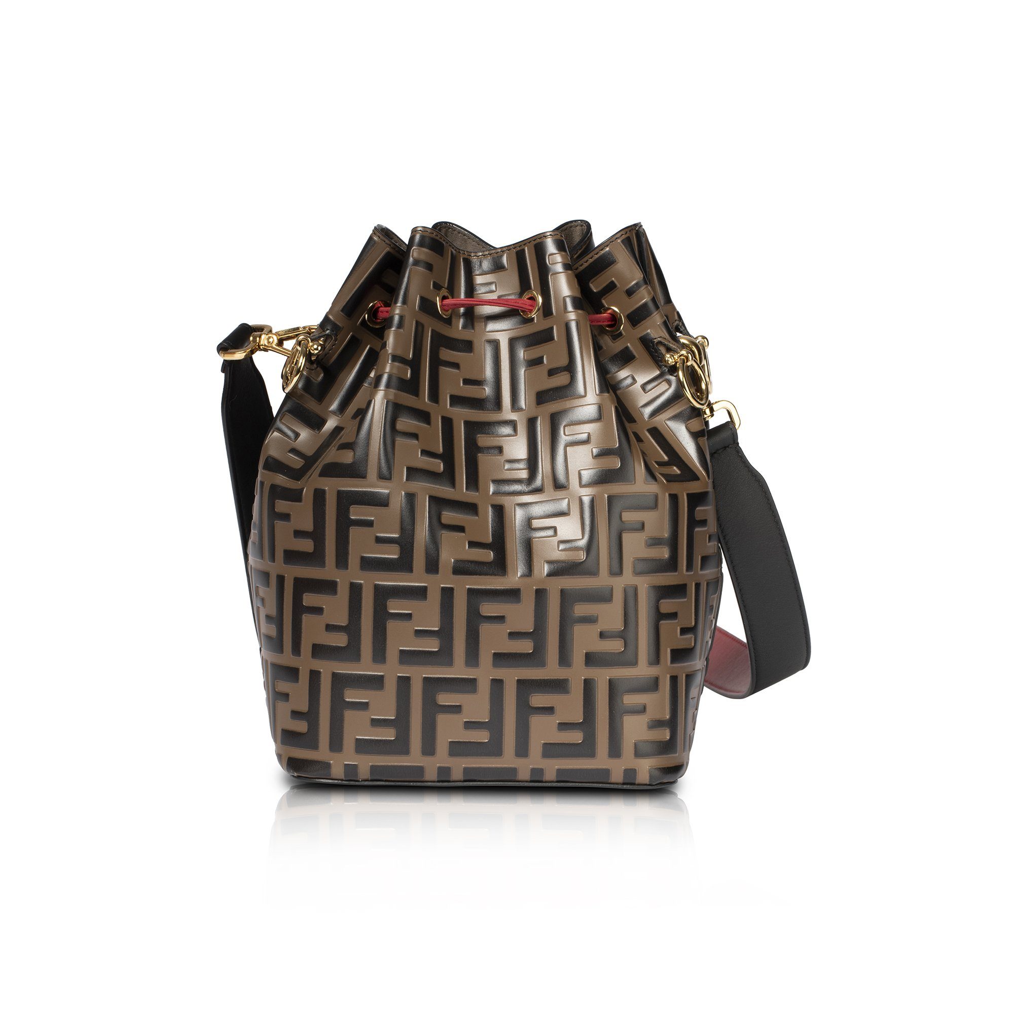 Fendi 2019 Zucca Mon Tressor Bucket Bag