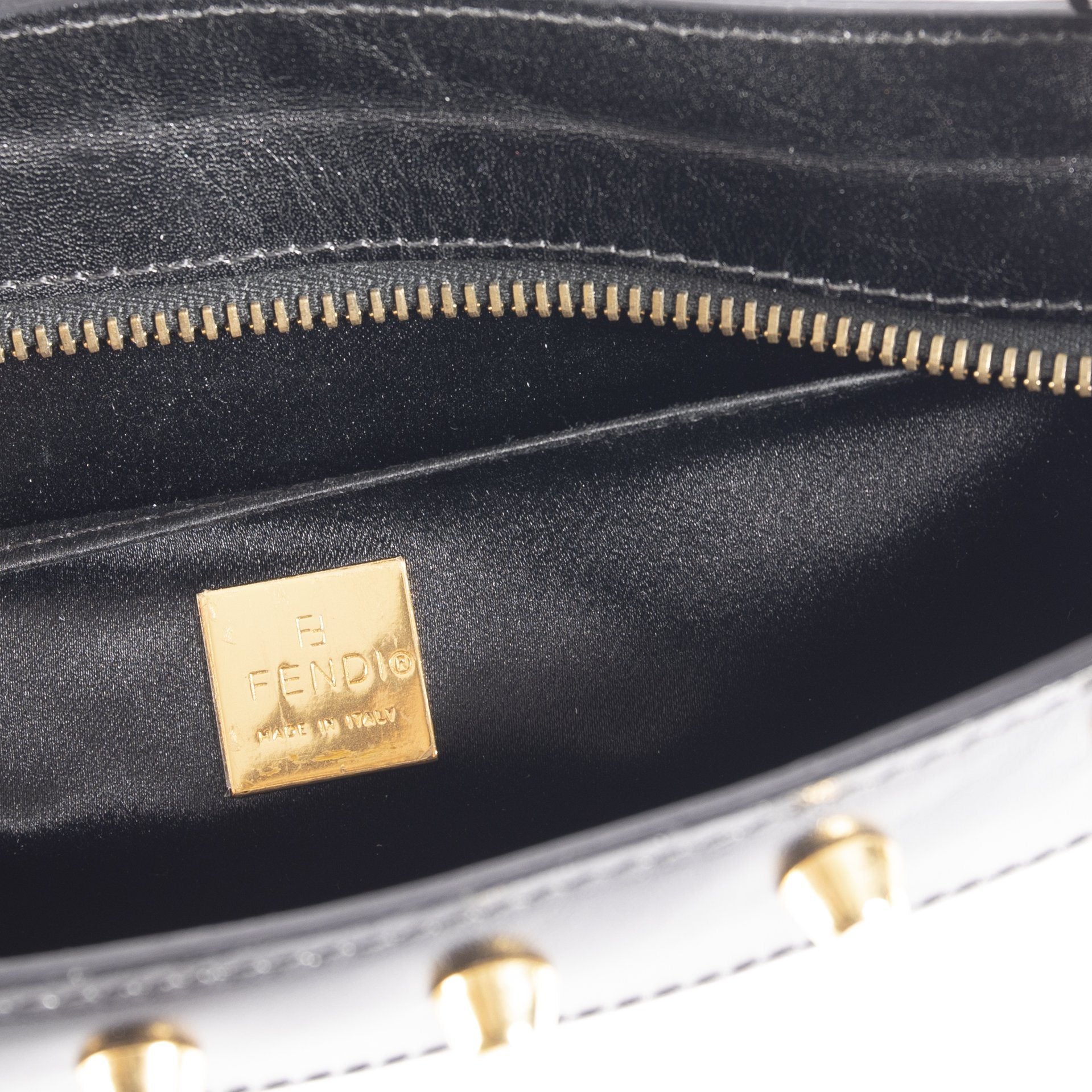 Fendi Vintage Studded Shoulder Bag