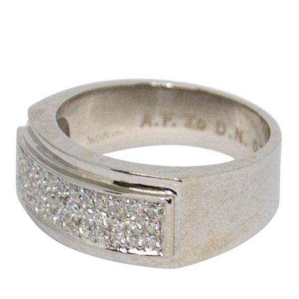 Gent's Three-Row Diamond Ring