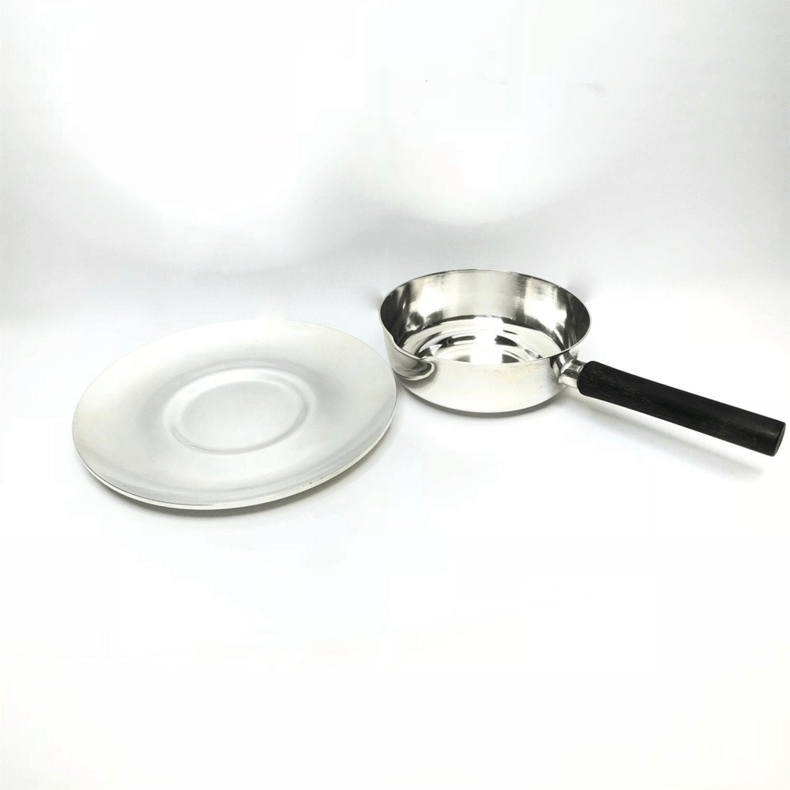 Georg Jensen Gravy Pitcher and Dish Plate in Sterling Silver