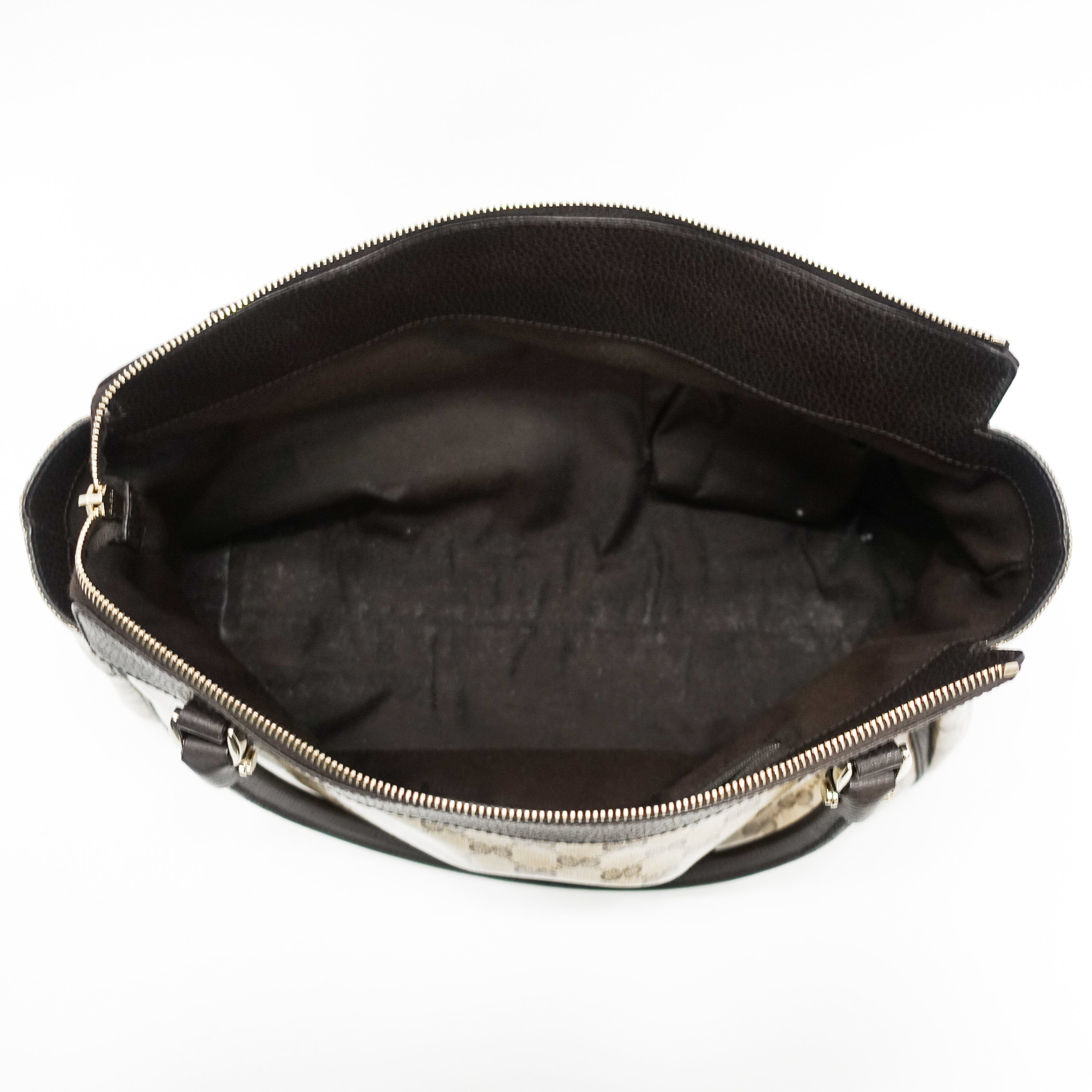 Gucci Abbey GG Pattern Crystal Shoulder Satchel