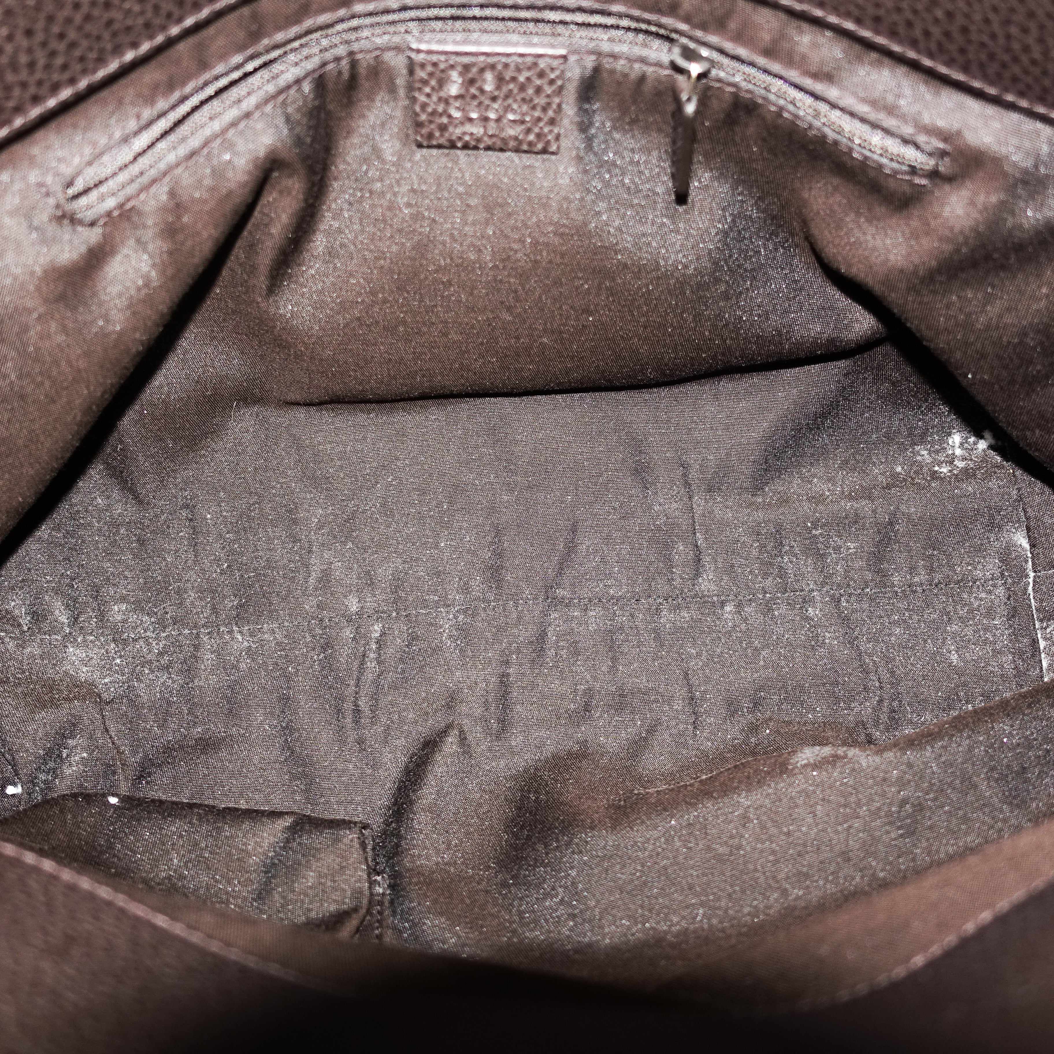 Gucci Abbey GG Pattern Crystal Shoulder Satchel