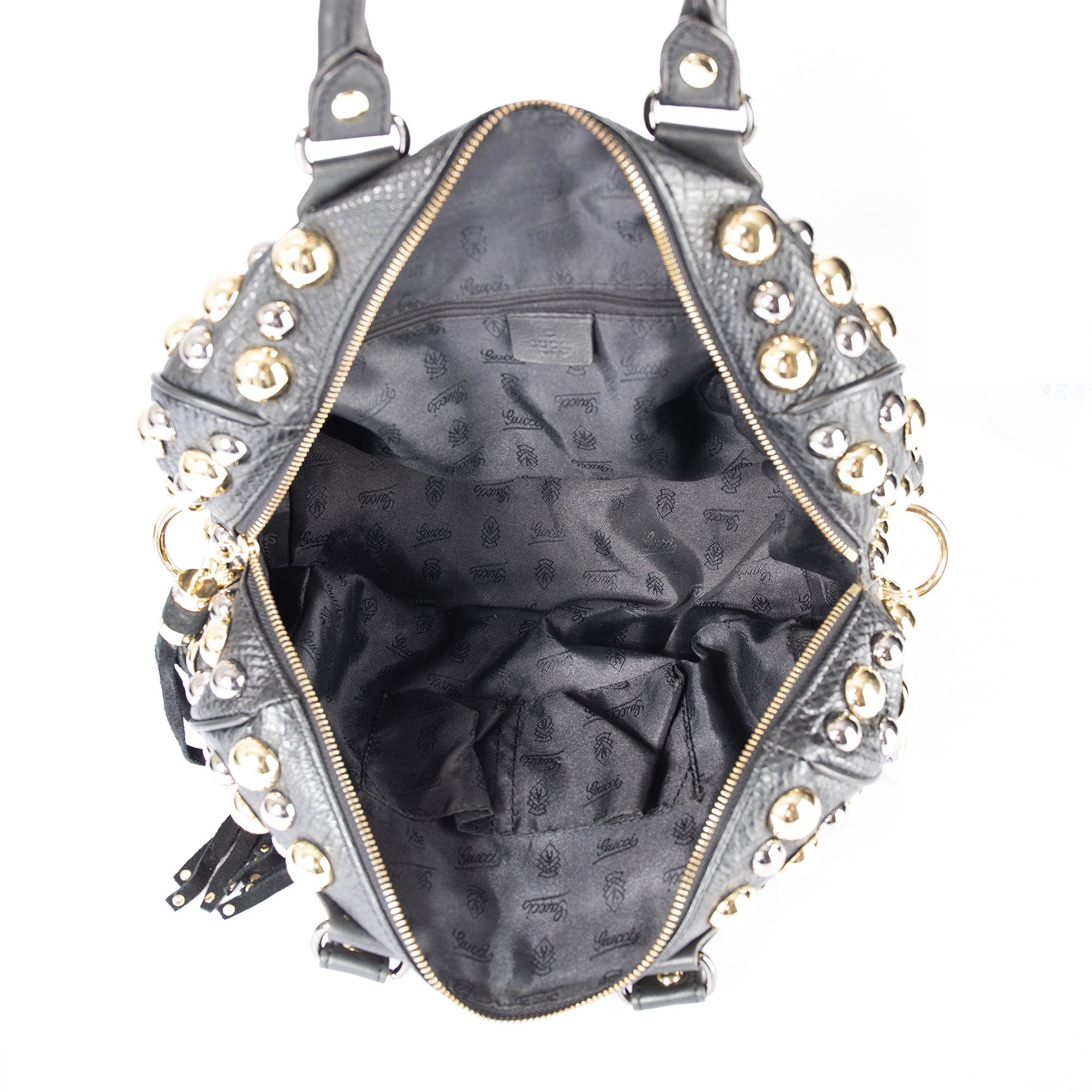 Gucci Babouska Studded Medium Boston Bag