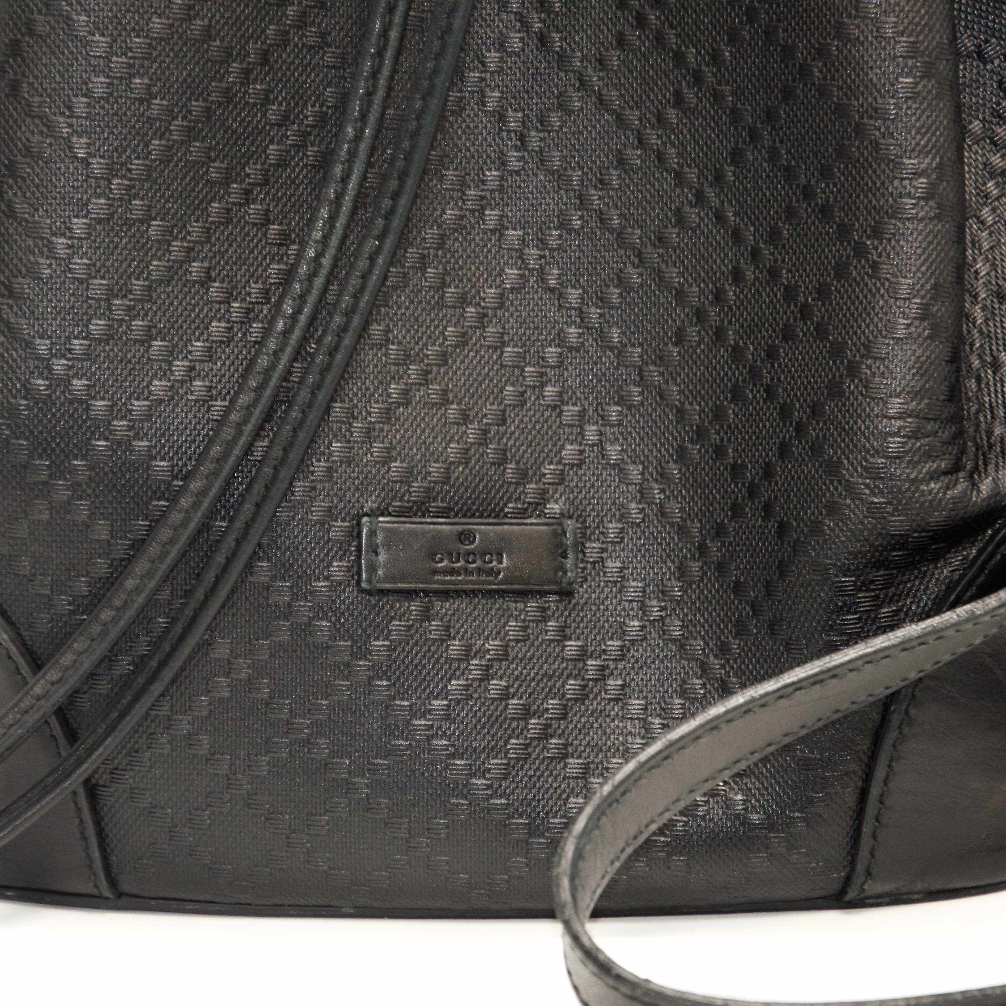 Gucci Black Bright Diamante Bucket Bag