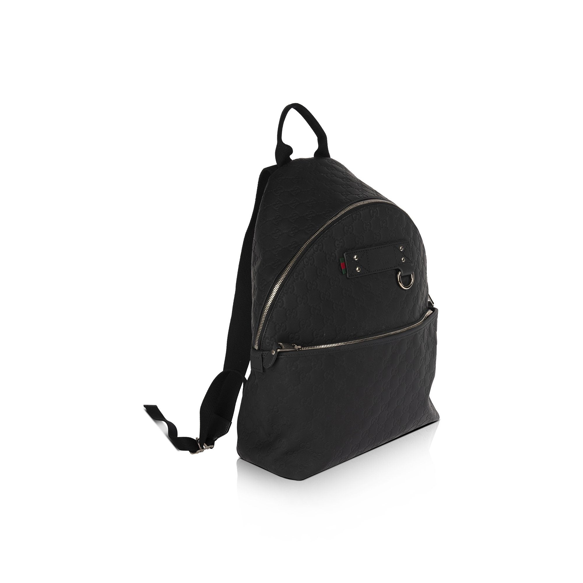 Gucci Black Guccissima Leather Backpack