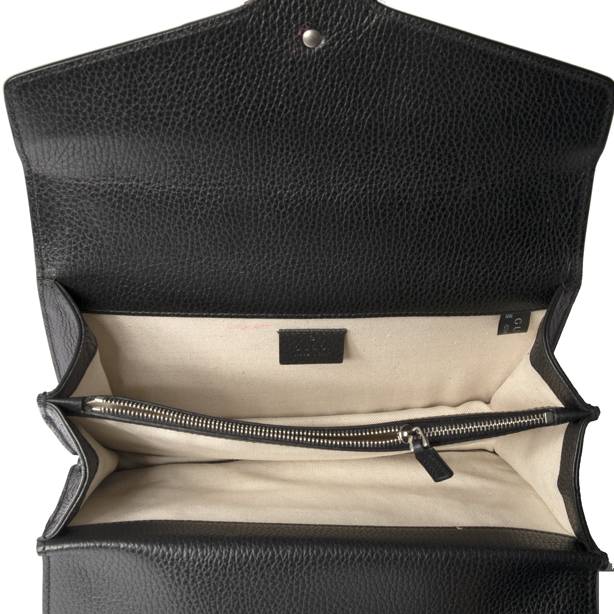 Gucci Black Leather Dionysus Small Shoulder Bag