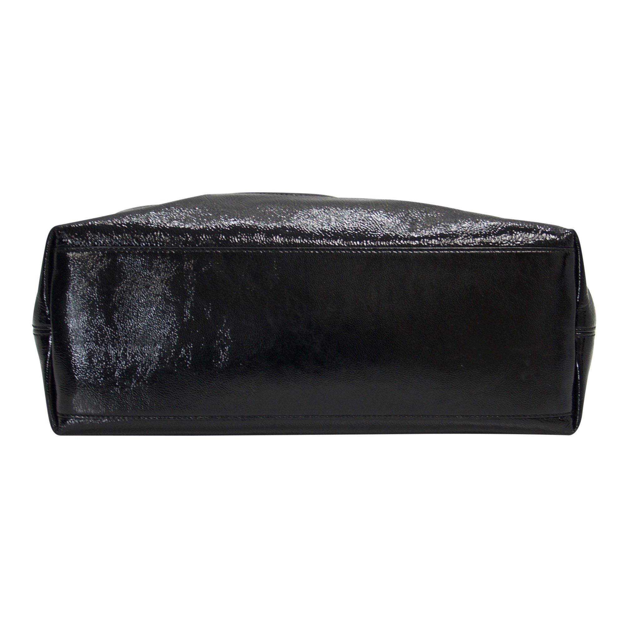 Gucci Black Patent Medium Soho Chain Shoulder Bag