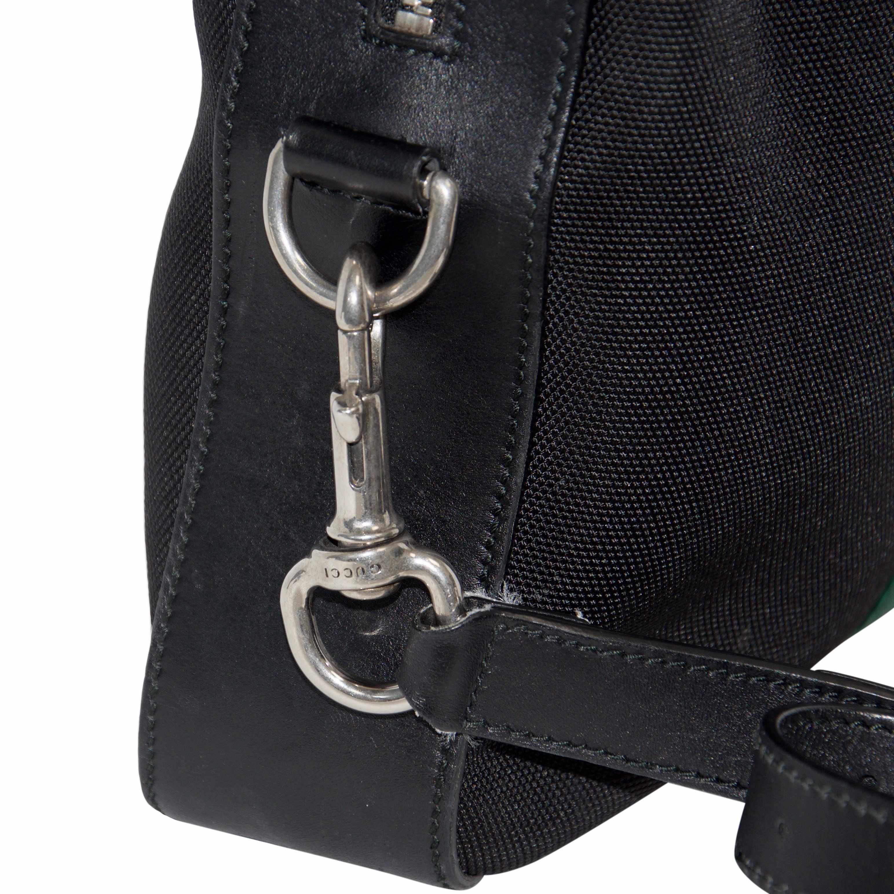 Gucci Black Web Briefcase