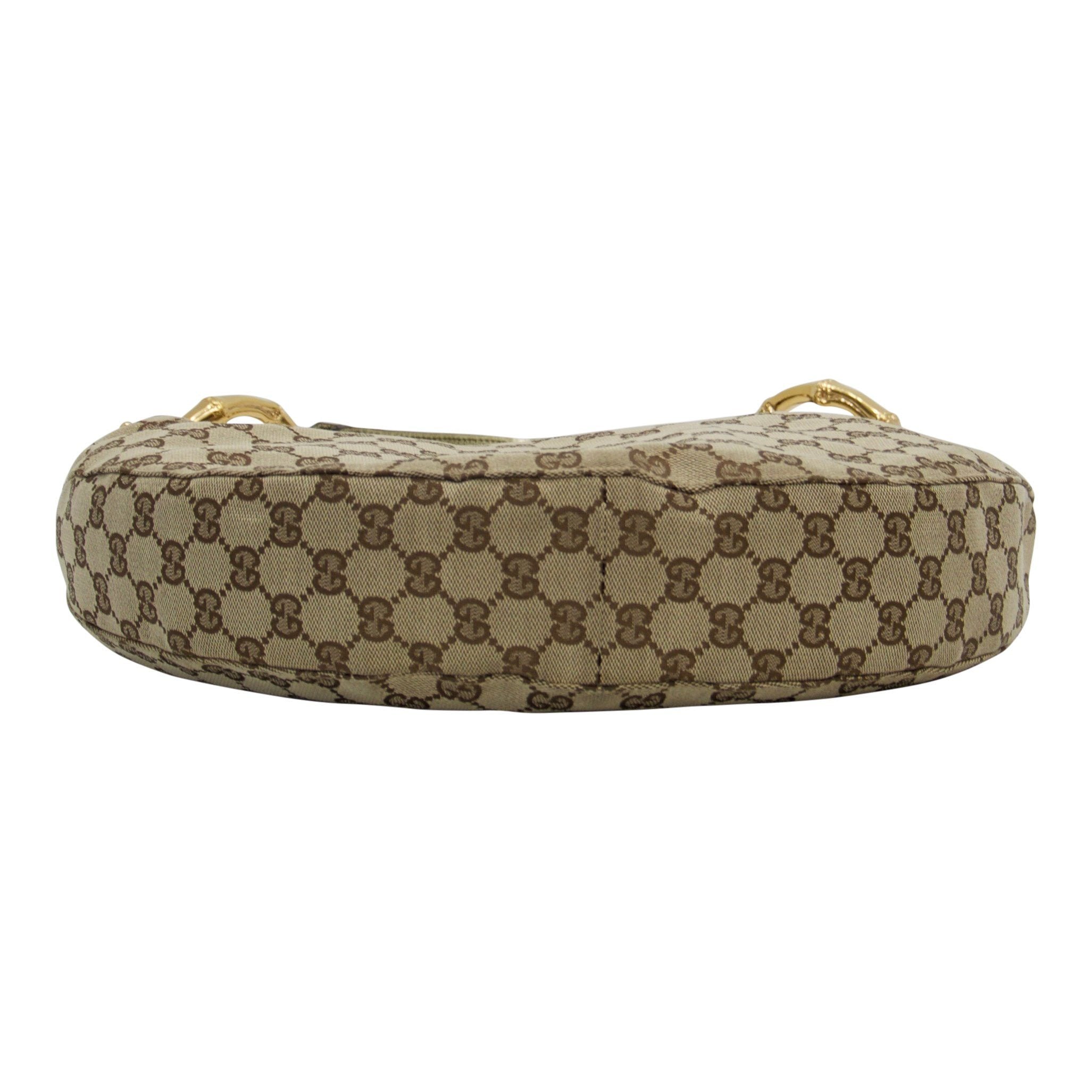 Gucci GG Canvas Bamboo Ring Hobo