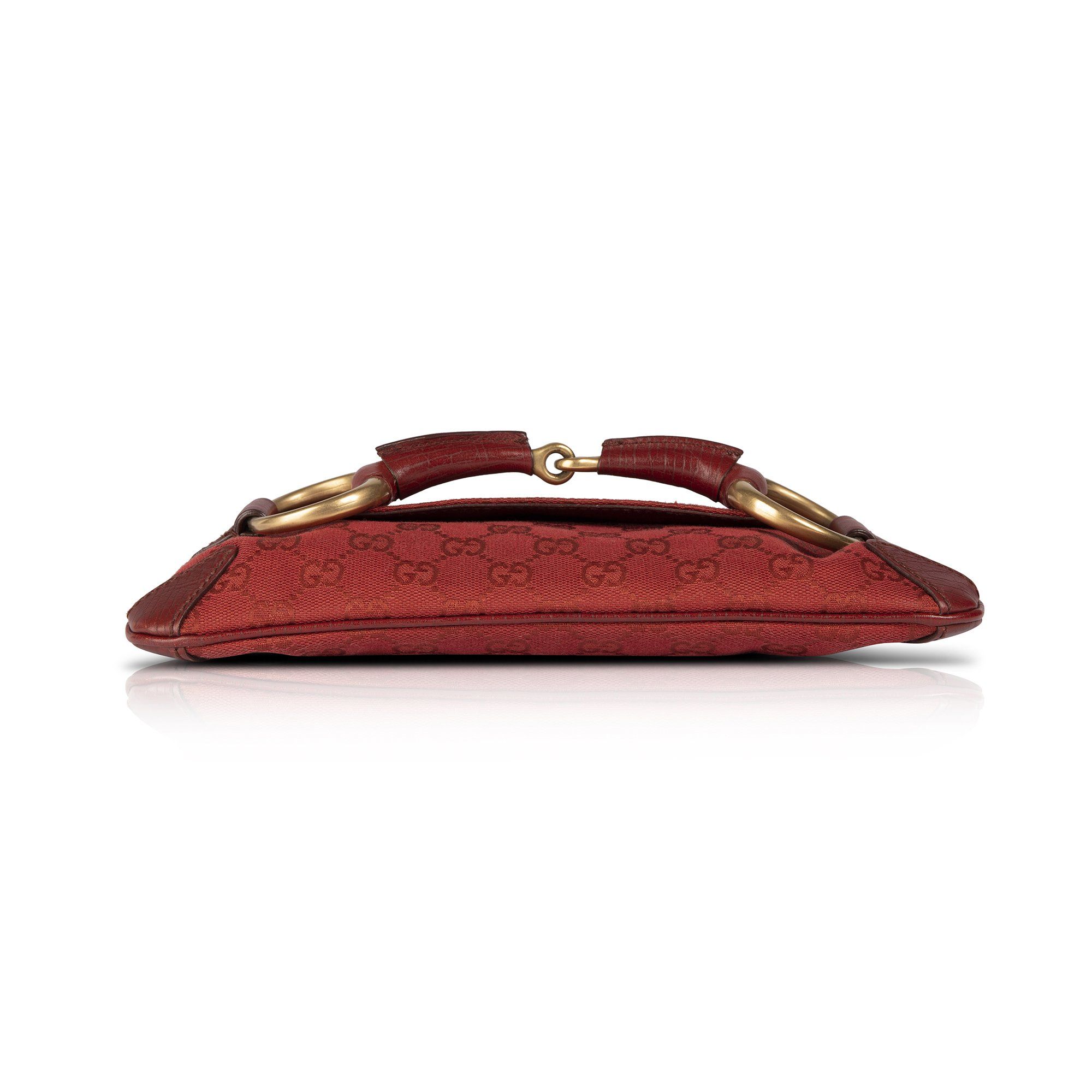 Gucci GG Canvas Horsebit Clutch