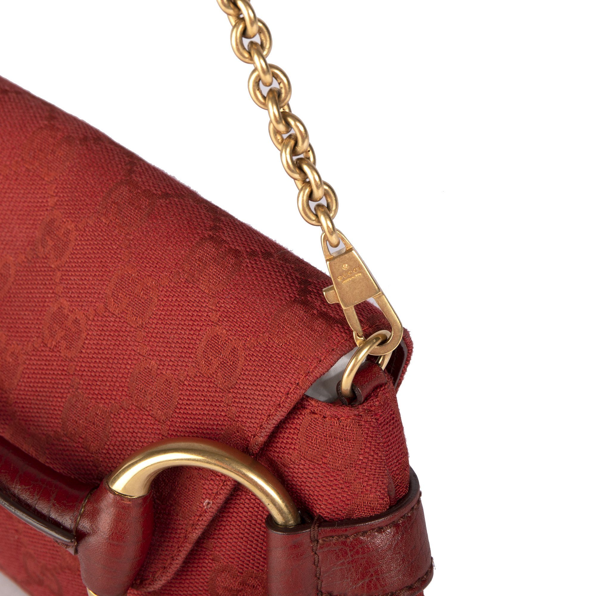 Gucci GG Canvas Horsebit Clutch