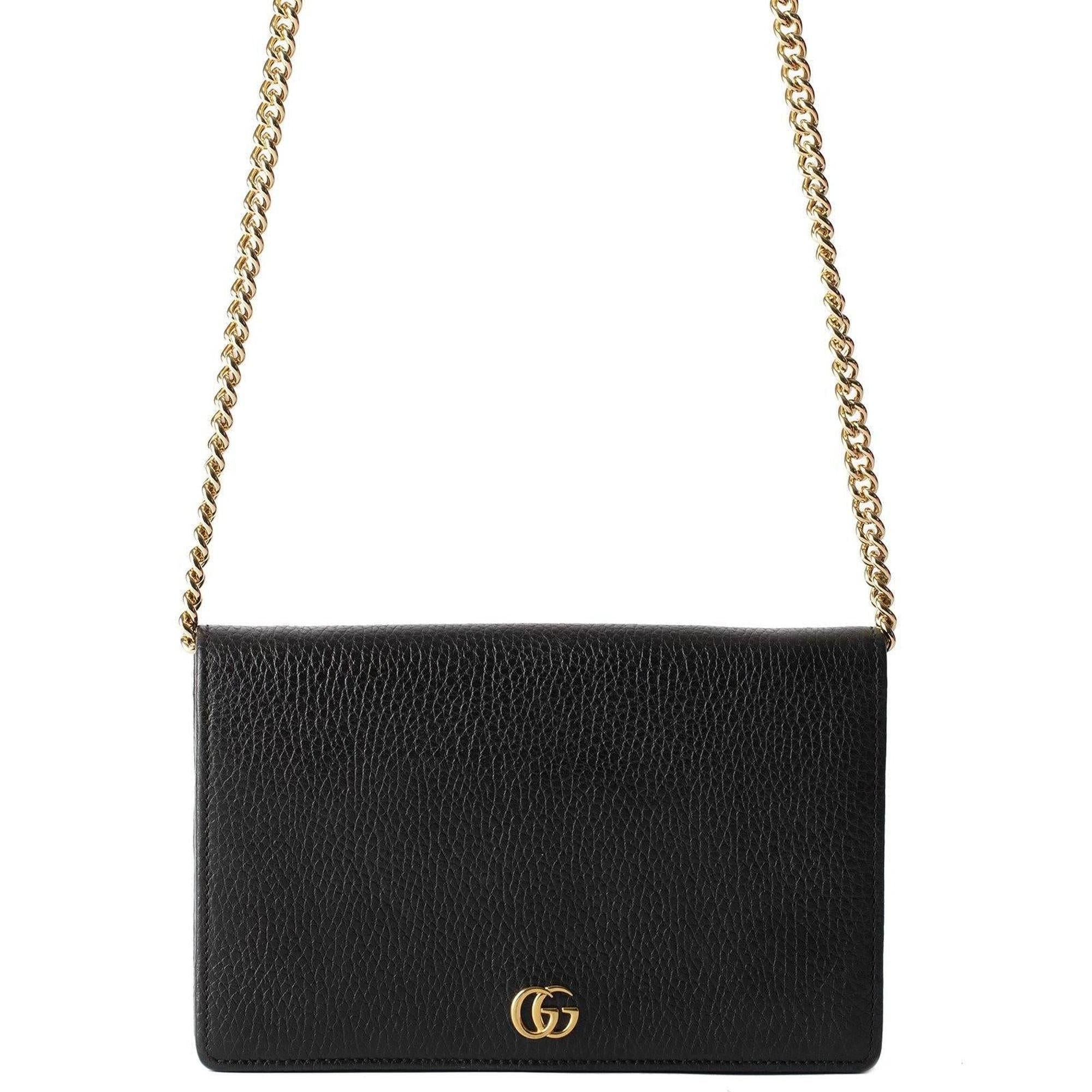 Gucci GG Marmont Leather Mini Chain Bag