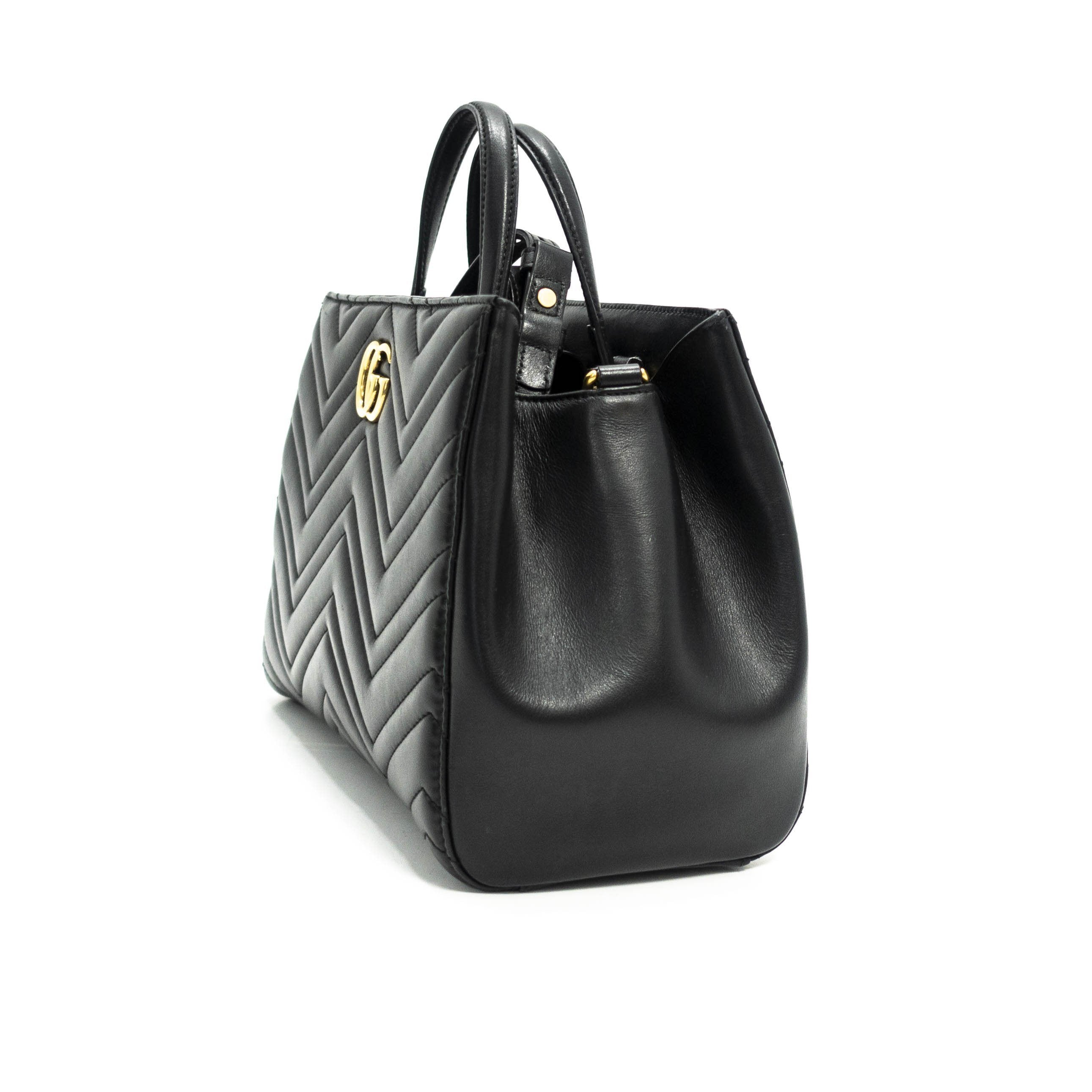 Gucci GG Marmont Small Matelasse Top Handle Bag