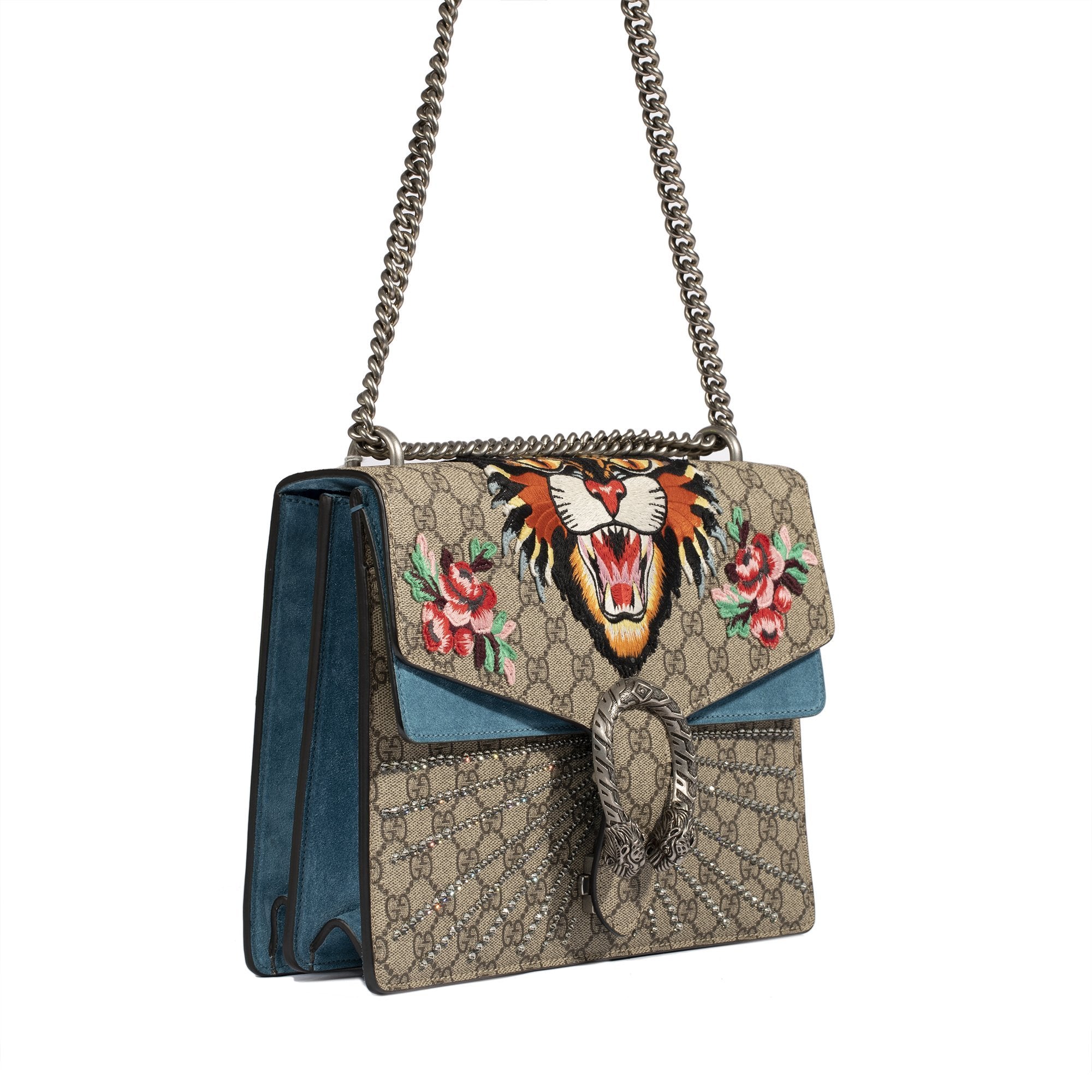 Gucci GG Supreme Angry Cat Medium Dionysus Shoulder Bag