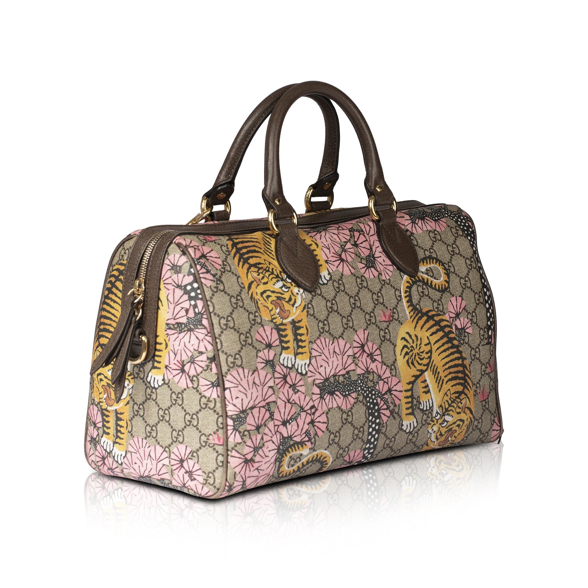 Gucci GG Supreme Bengal Boston Bag