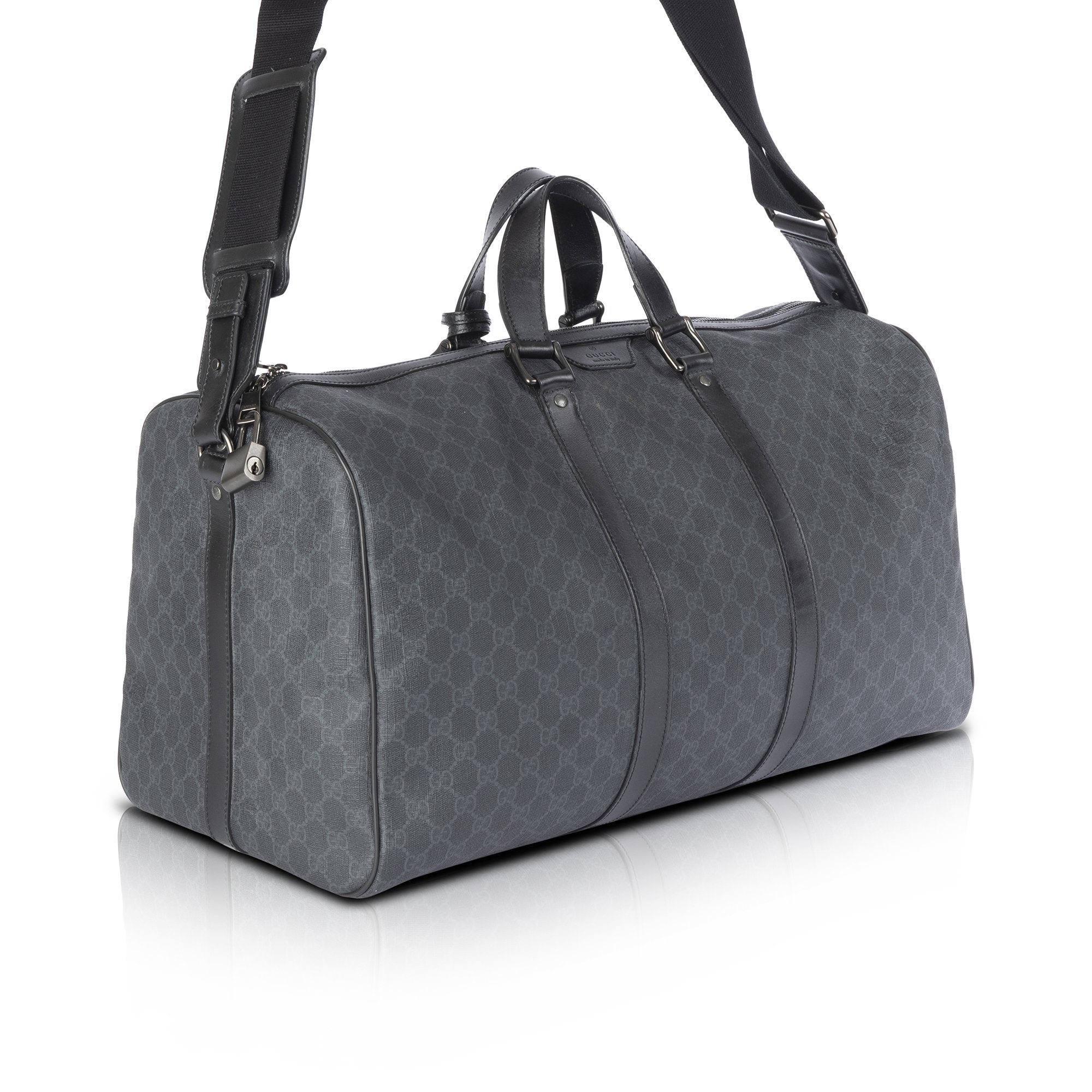 Gucci GG Supreme Canvas Carry-On Duffle Bag