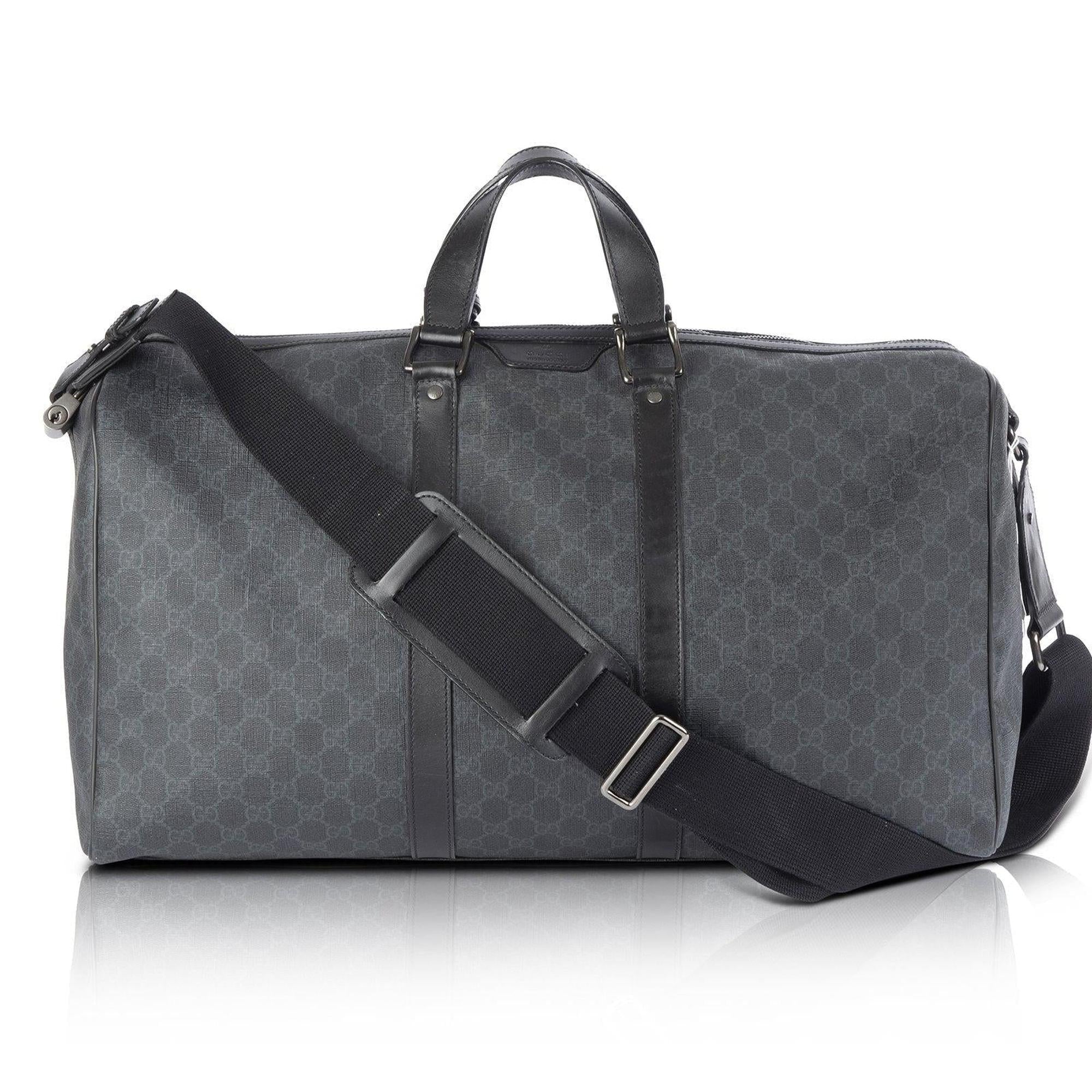 Gucci GG Supreme Canvas Carry-On Duffle Bag