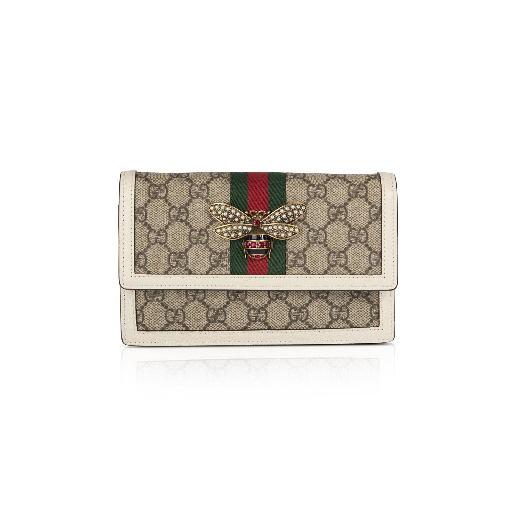 Gucci GG Supreme Mini Queen Margaret Bag w/ Box