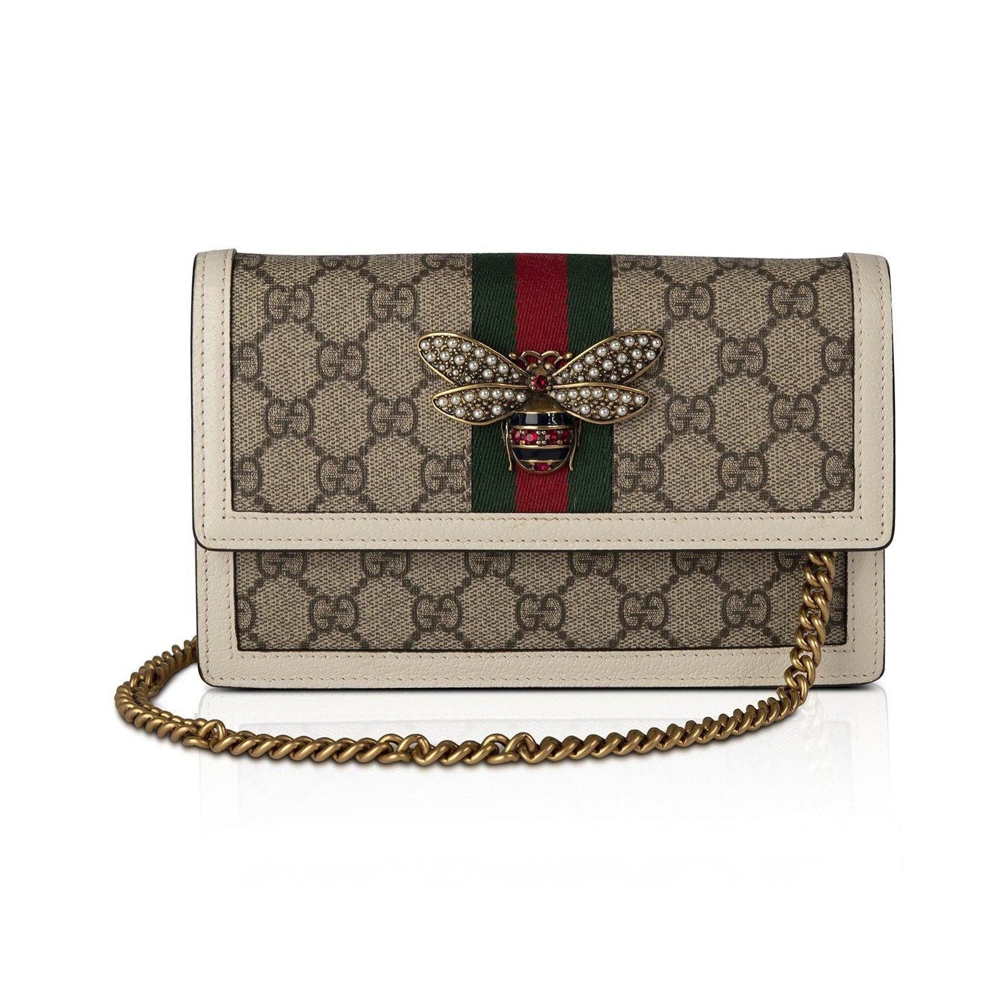 Gucci GG Supreme Mini Queen Margaret Bag w/ Box