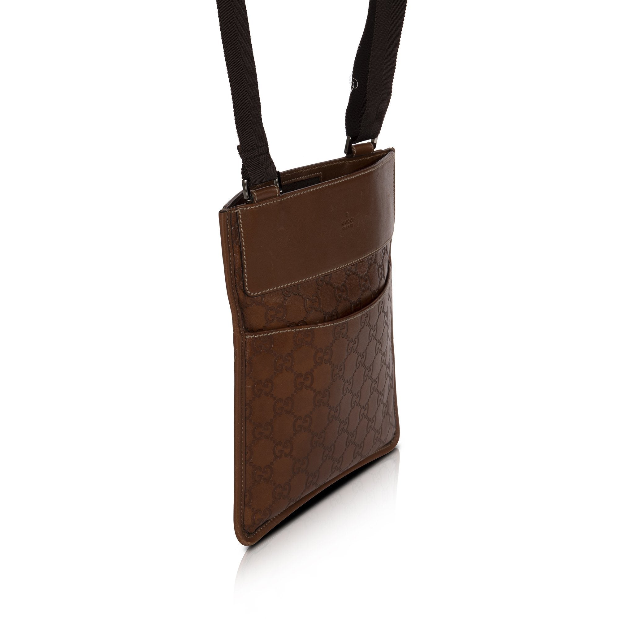 Gucci Guccissima Leather Messenger Bag