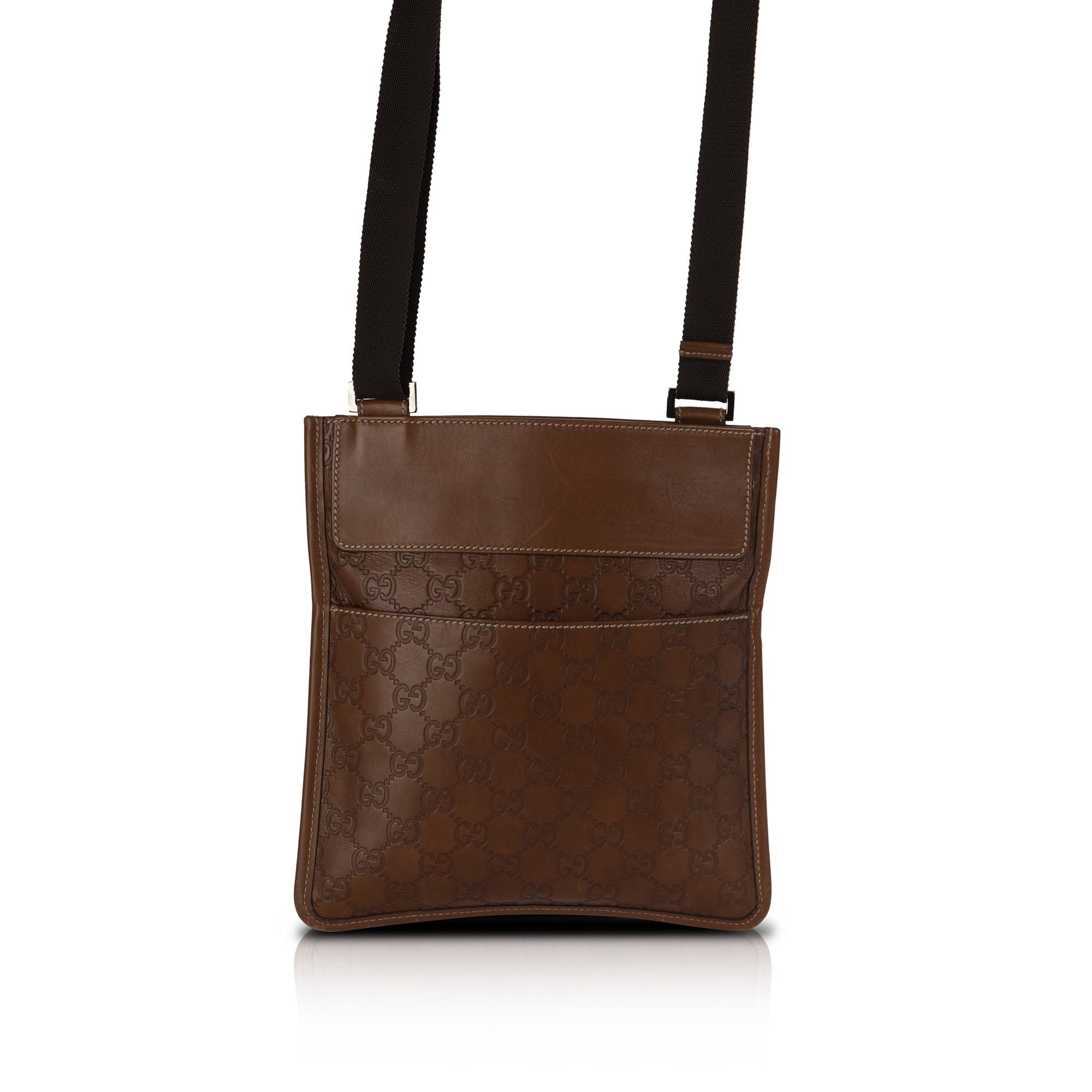 Gucci Guccissima Leather Messenger Bag