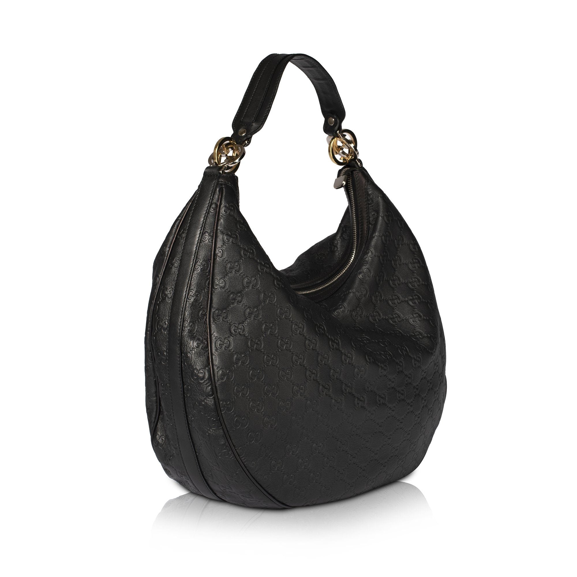 Gucci Guccissima Leather Signature Twins Hobo