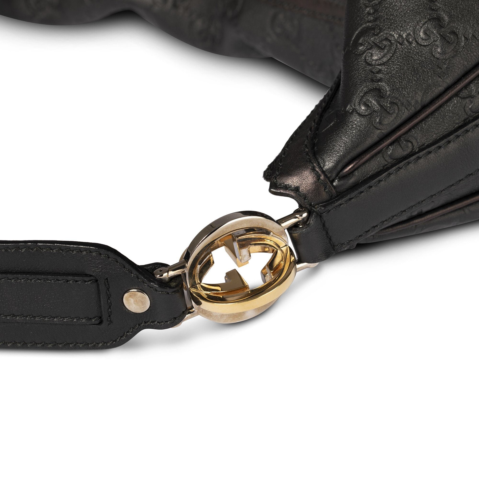 Gucci Guccissima Leather Signature Twins Hobo