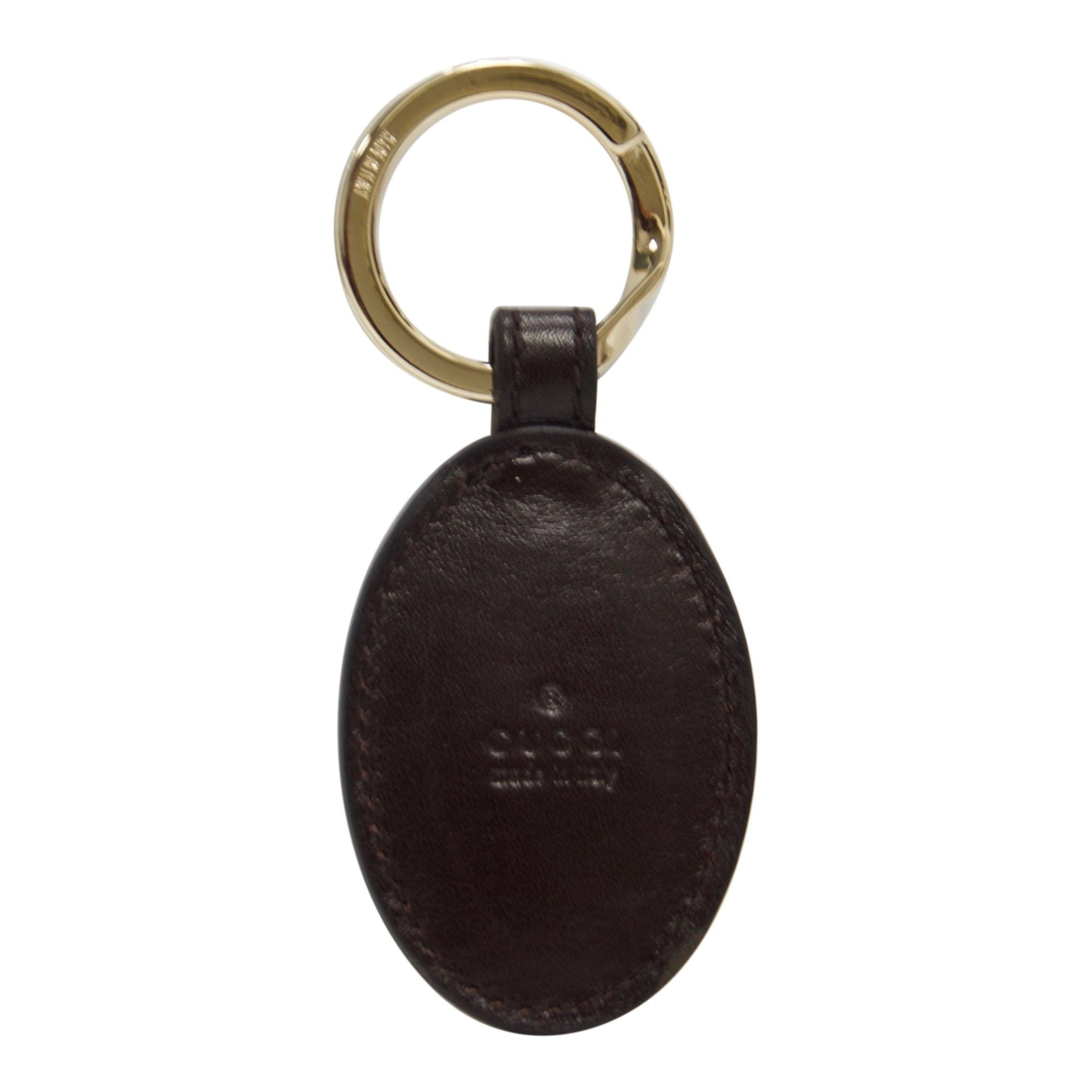 Gucci Interlocking G Leather Key Ring
