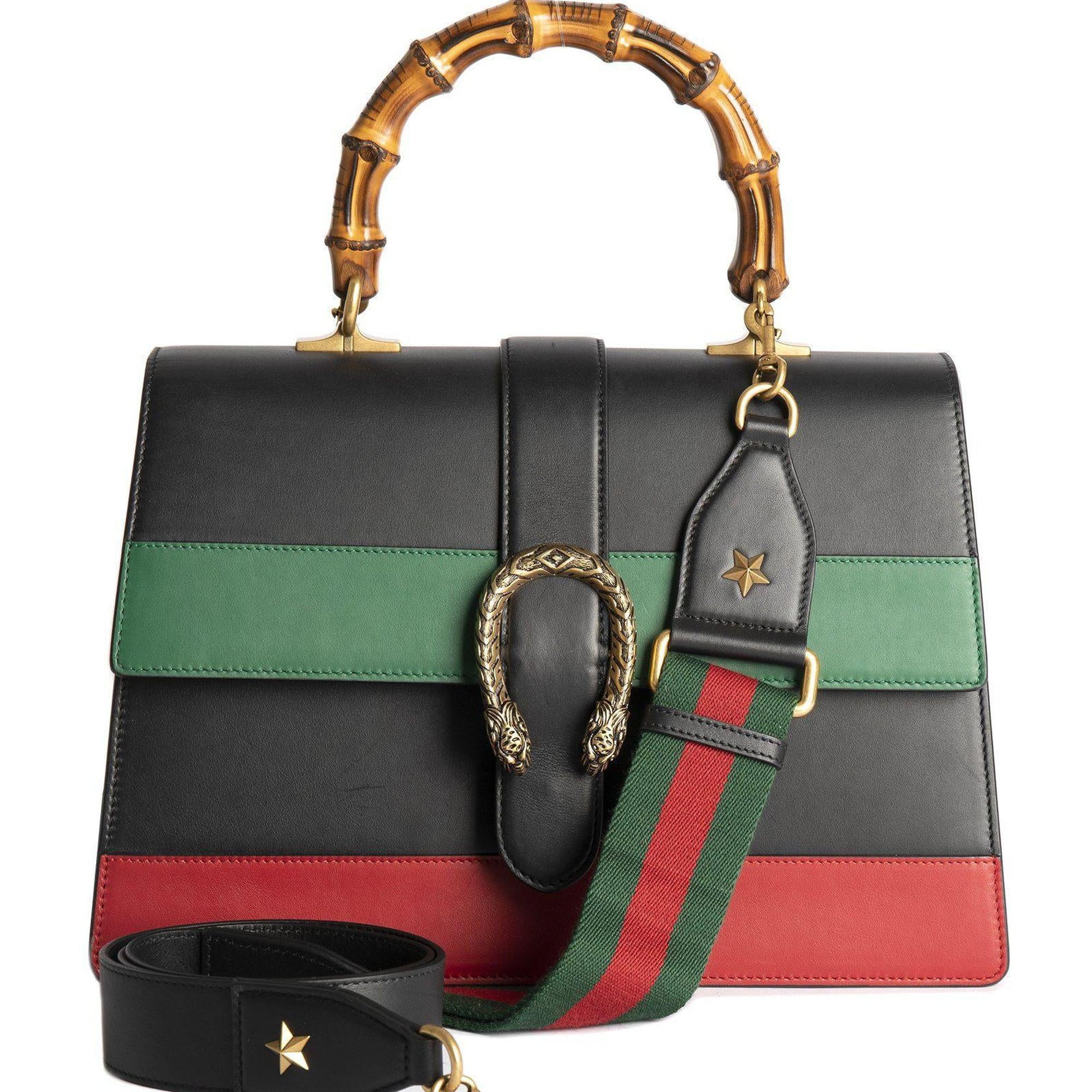 Gucci Large Dionysus Bamboo Top Handle Bag W/Straps
