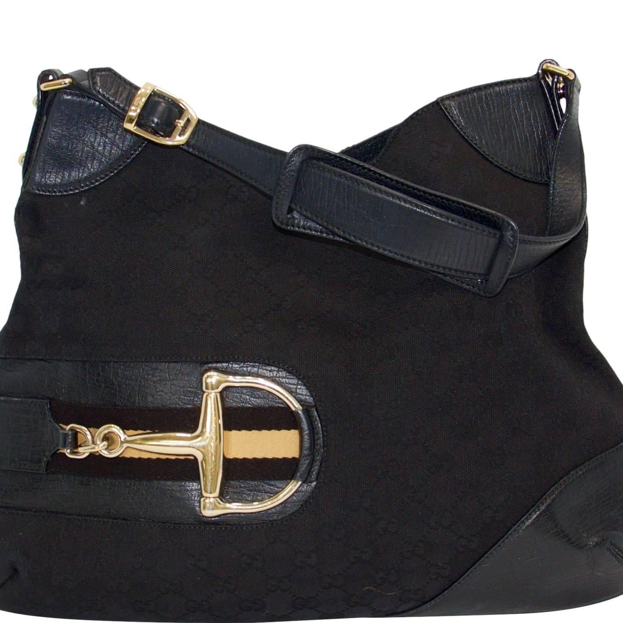 Gucci Large GG Canvas Hasler Hobo