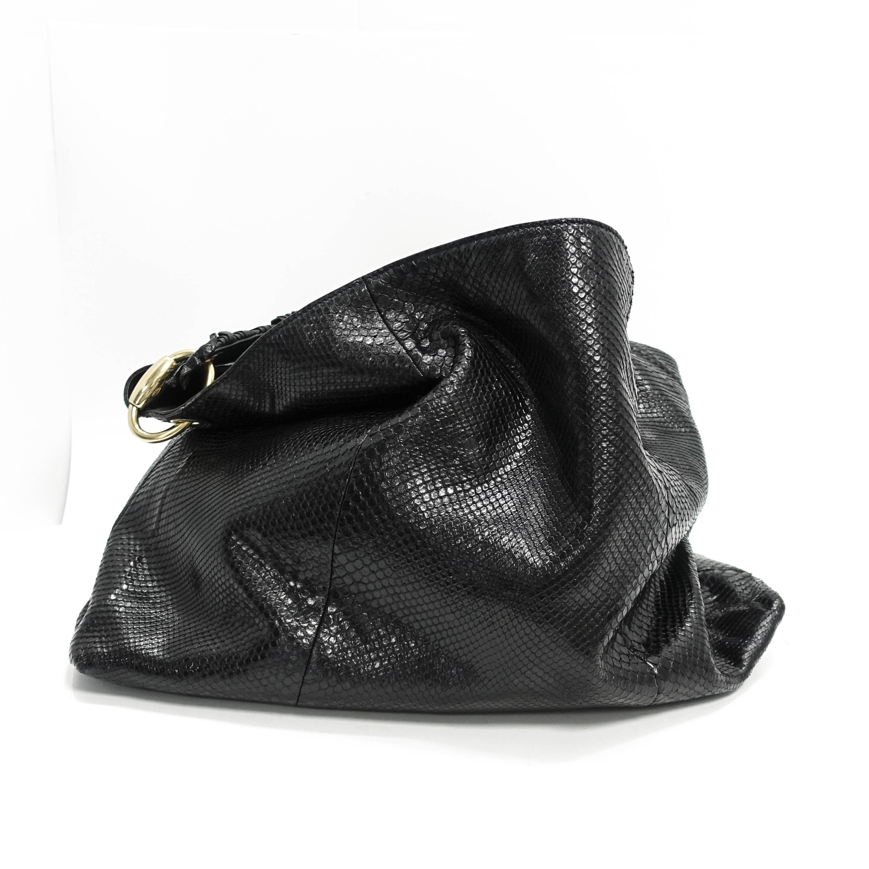 Gucci Large Python Sabrina Hobo