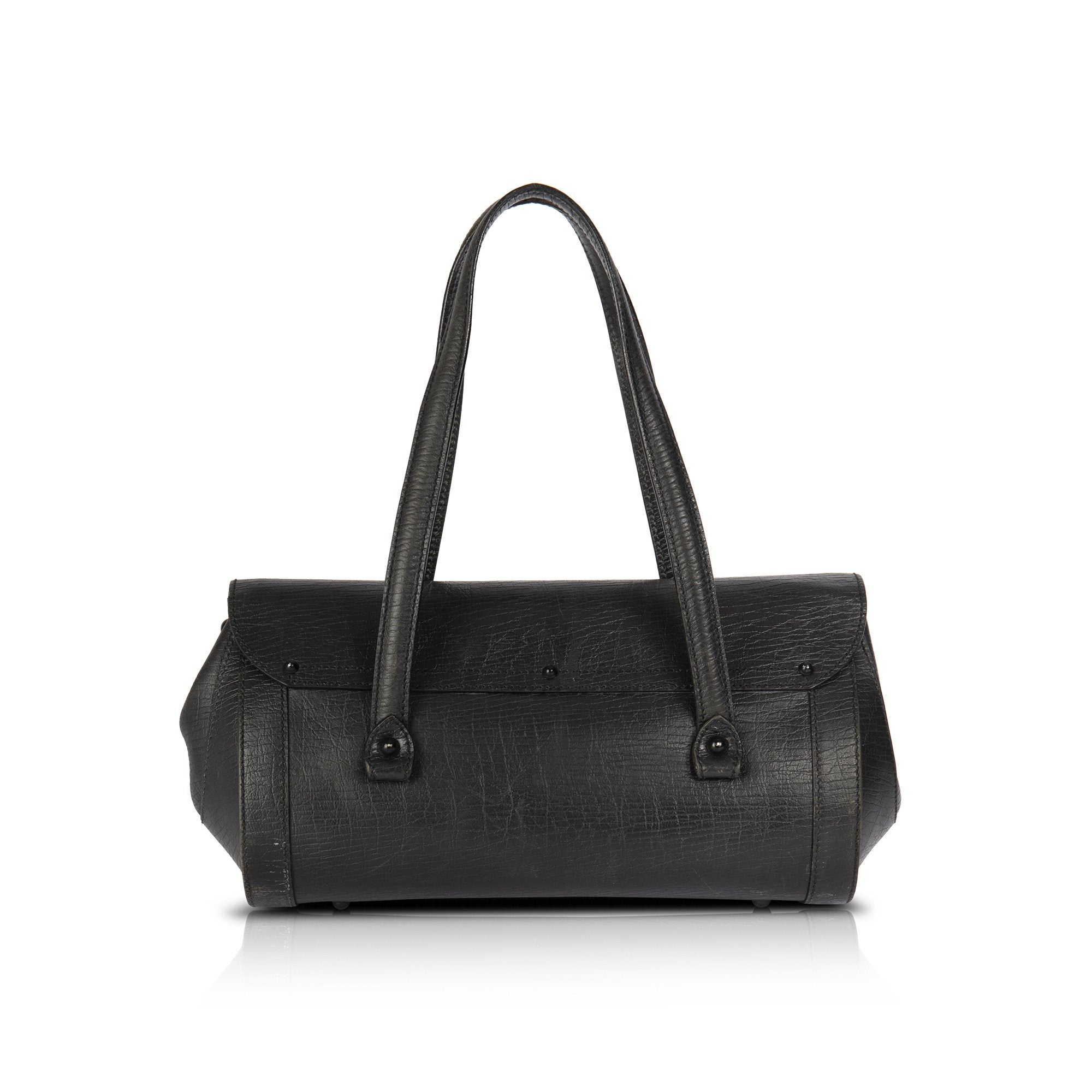 Gucci Leather Bamboo Bullet Bag