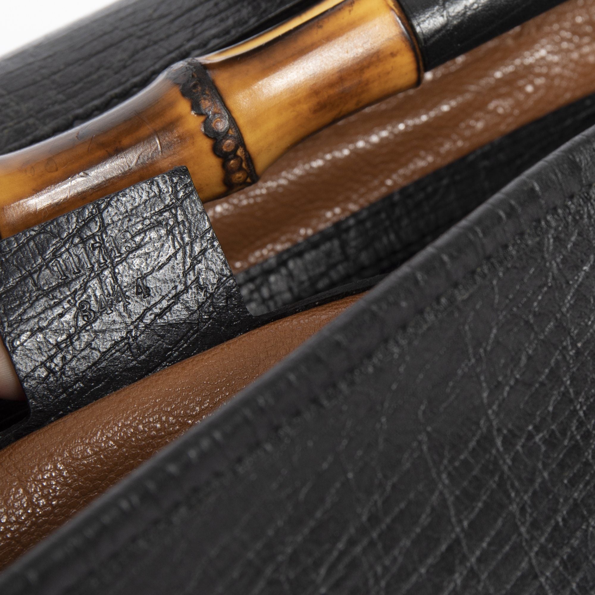 Gucci Leather Bamboo Bullet Bag