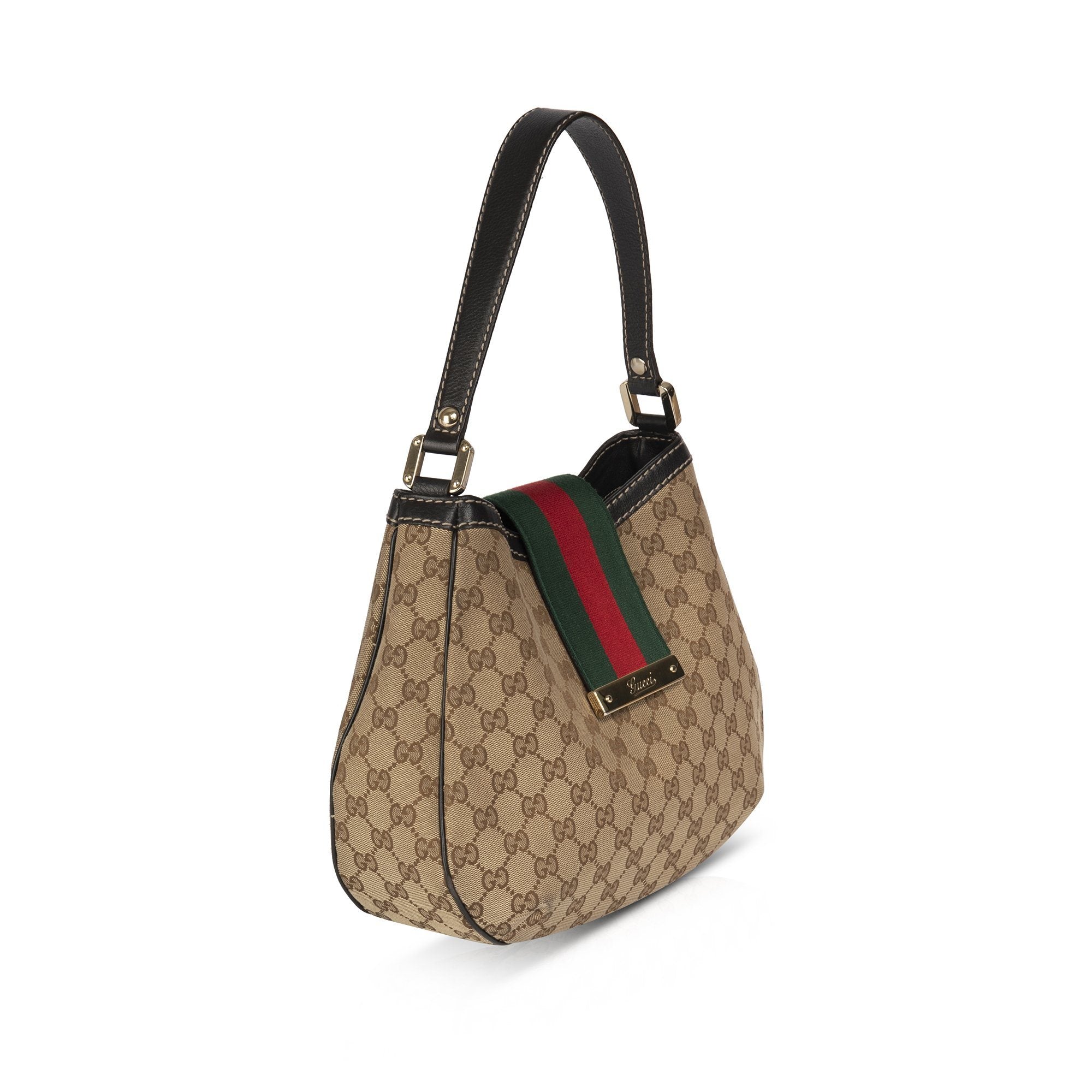 Gucci Medium GG New Ladies Web Hobo