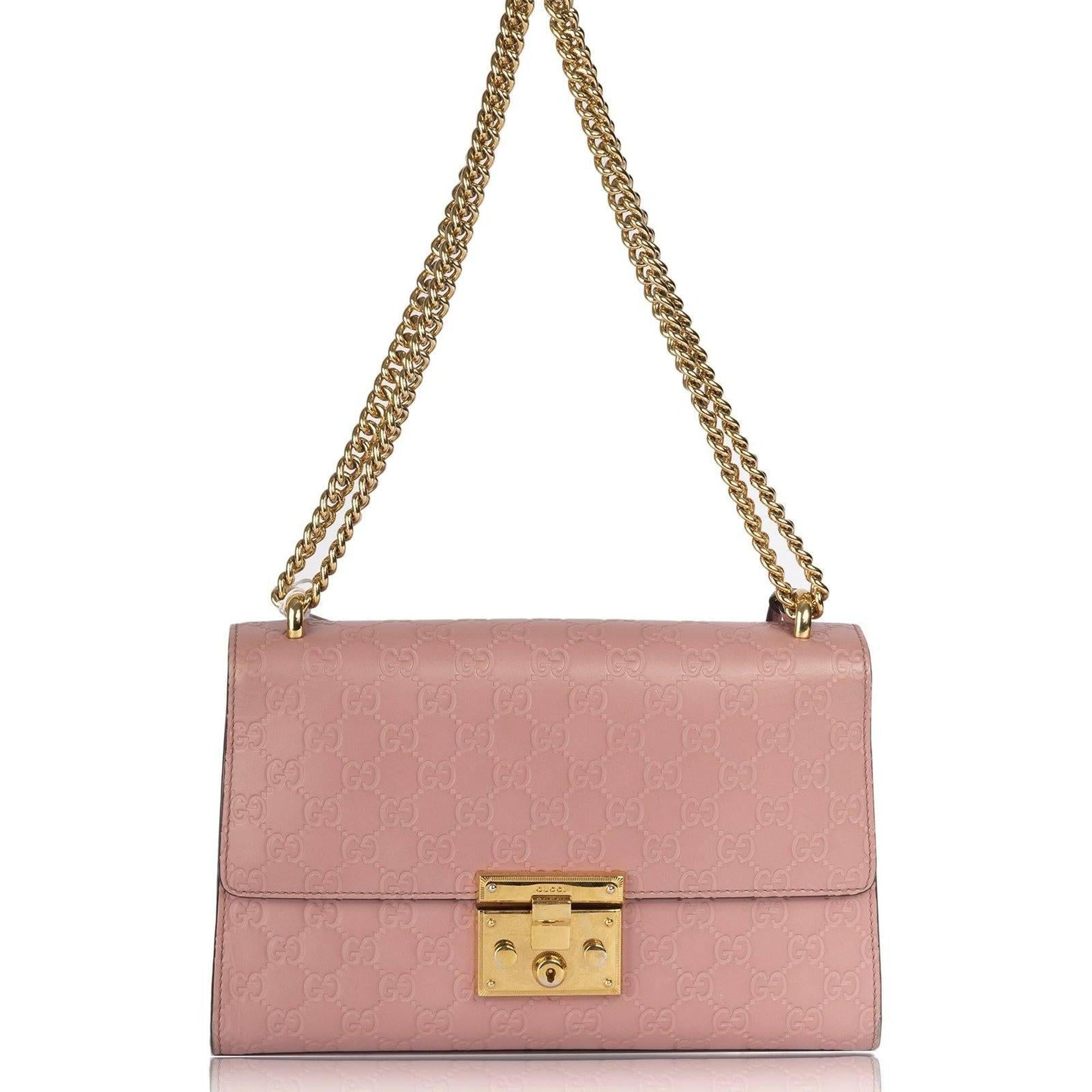 Gucci Medium Signature Padlock Shoulder Bag