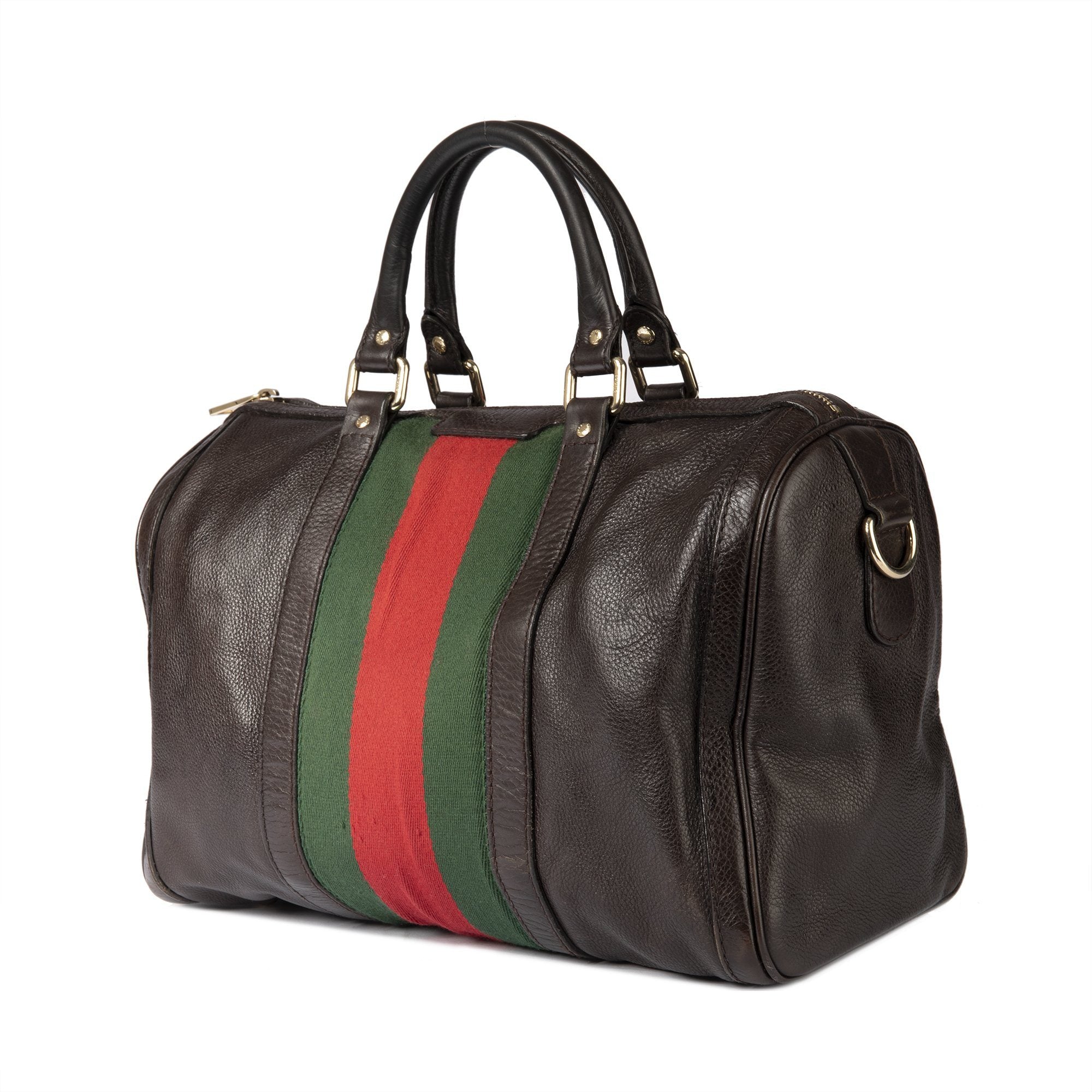 Gucci Medium Web Original Boston Bag