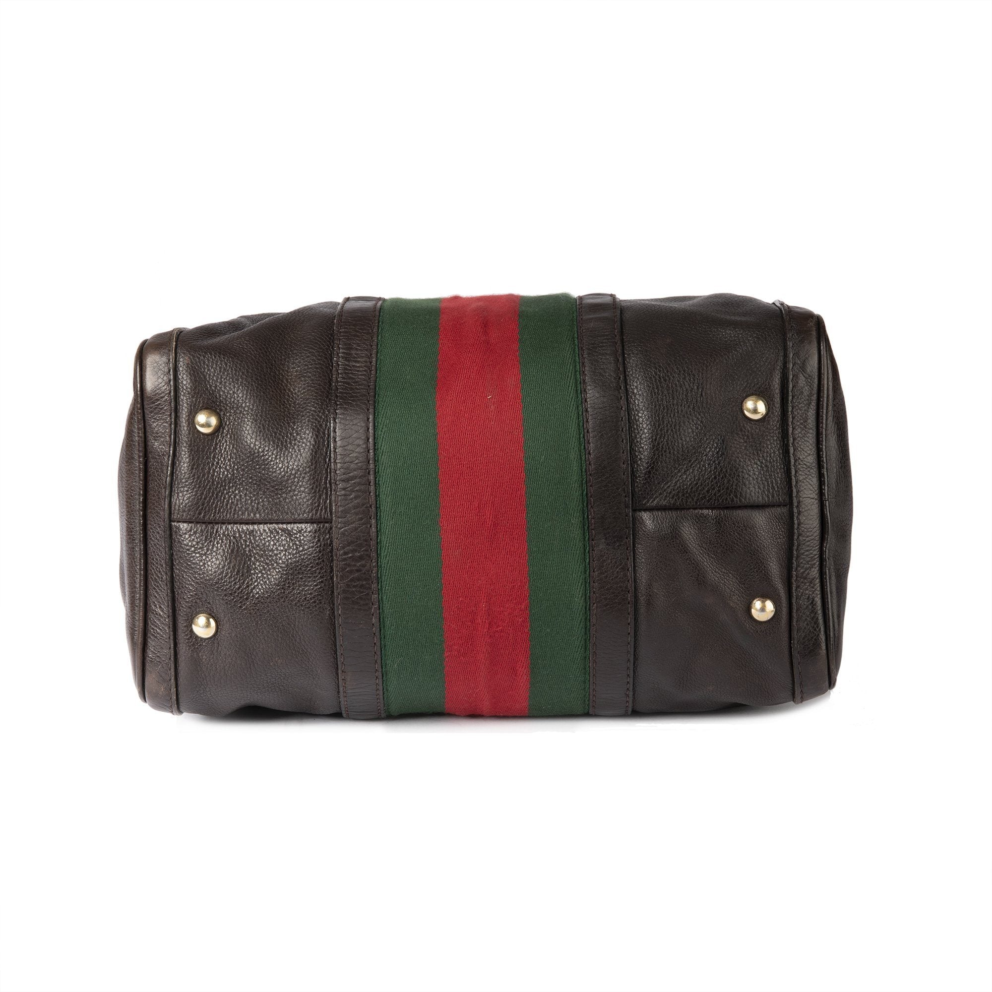 Gucci Medium Web Original Boston Bag