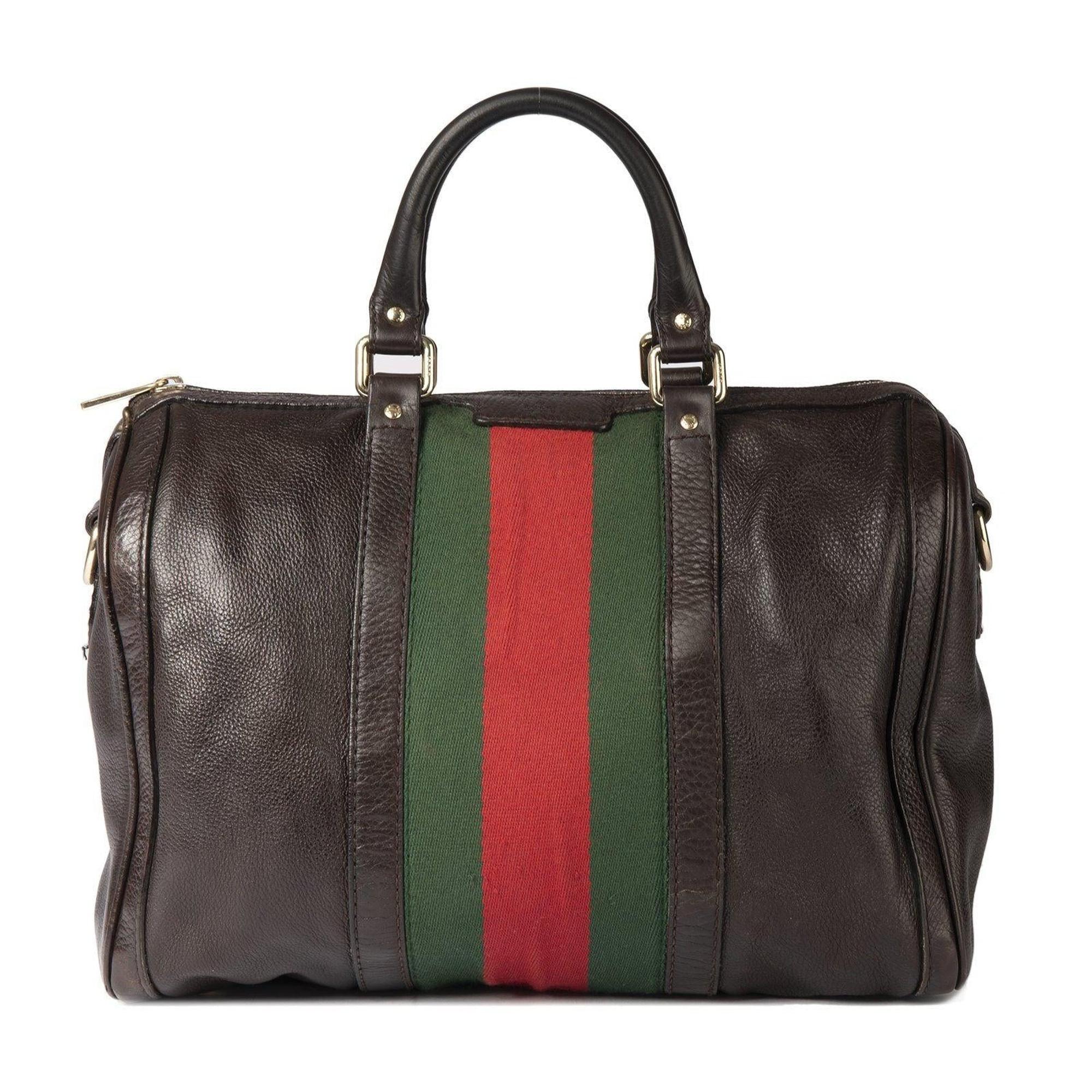 Gucci Medium Web Original Boston Bag