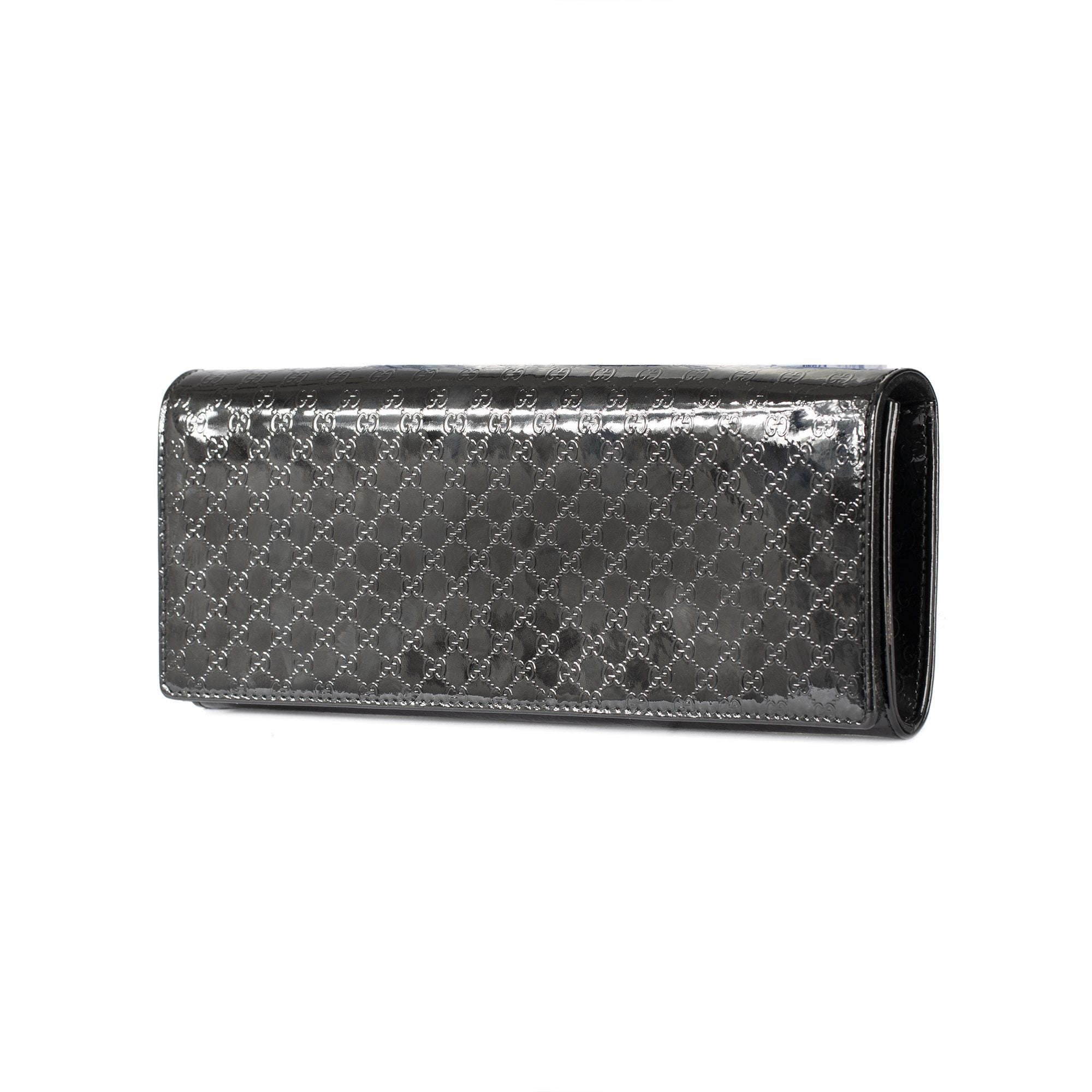 Gucci Microguccissima Patent Leather Broadway Clutch