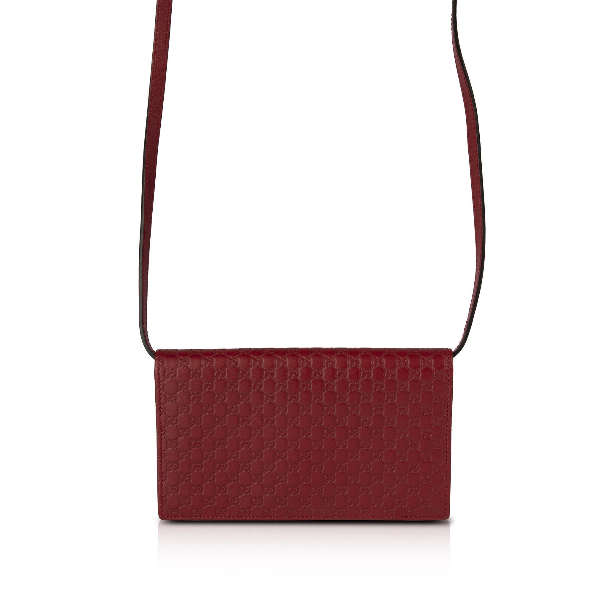 Gucci Microguccissima Wallet on Strap w/ Box