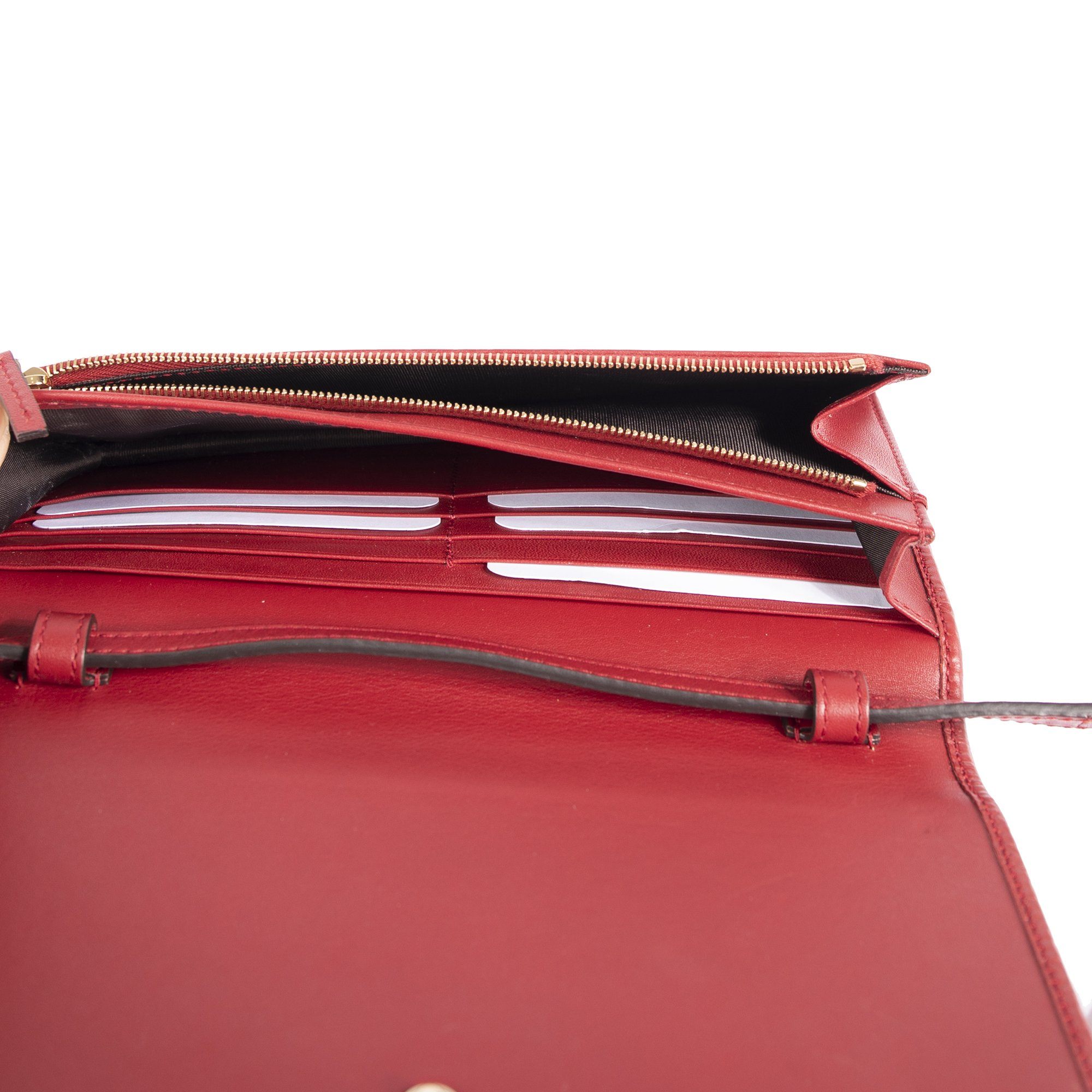 Gucci Microguccissima Wallet on Strap w/ Box