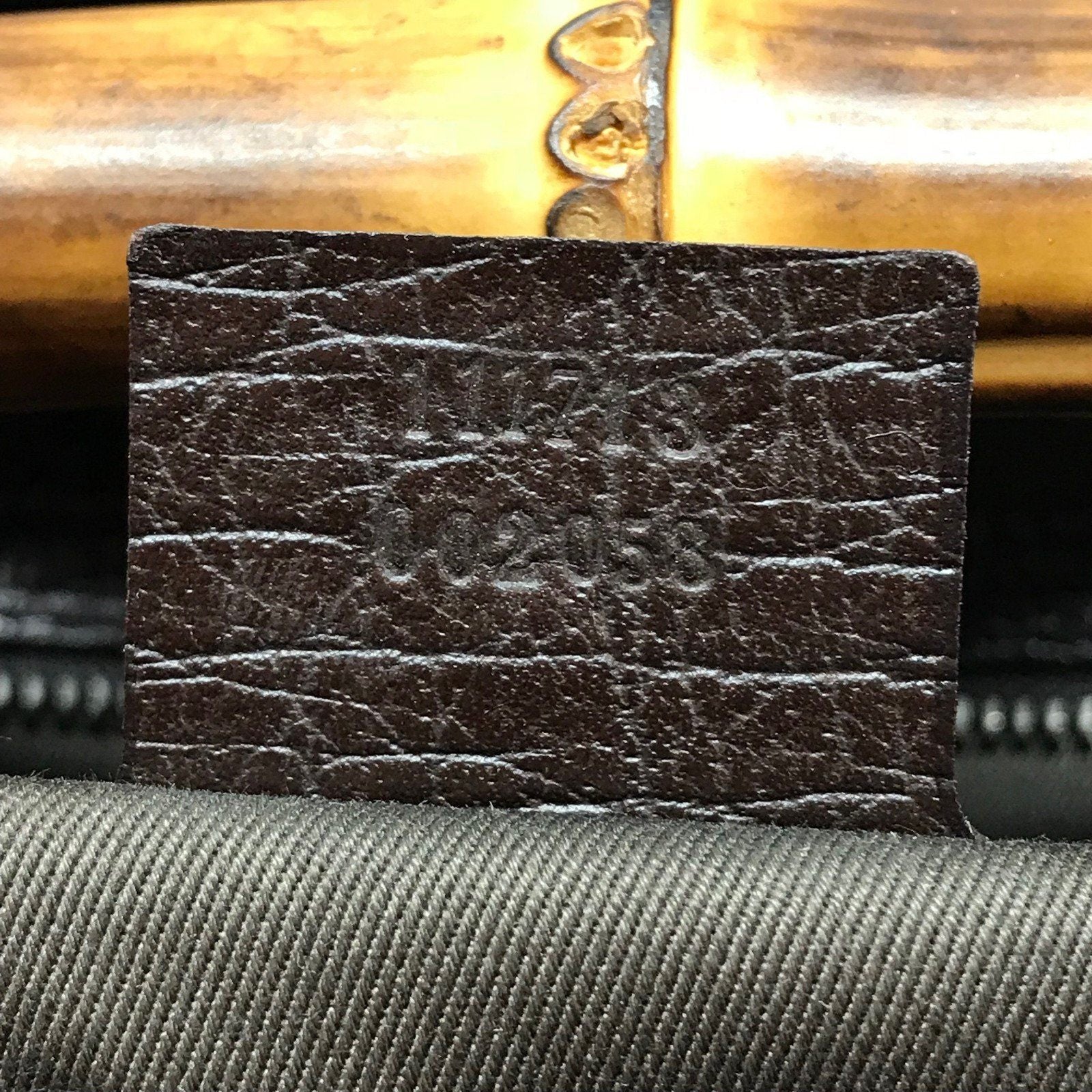 Gucci Monogram Bamboo Bullet Satchel