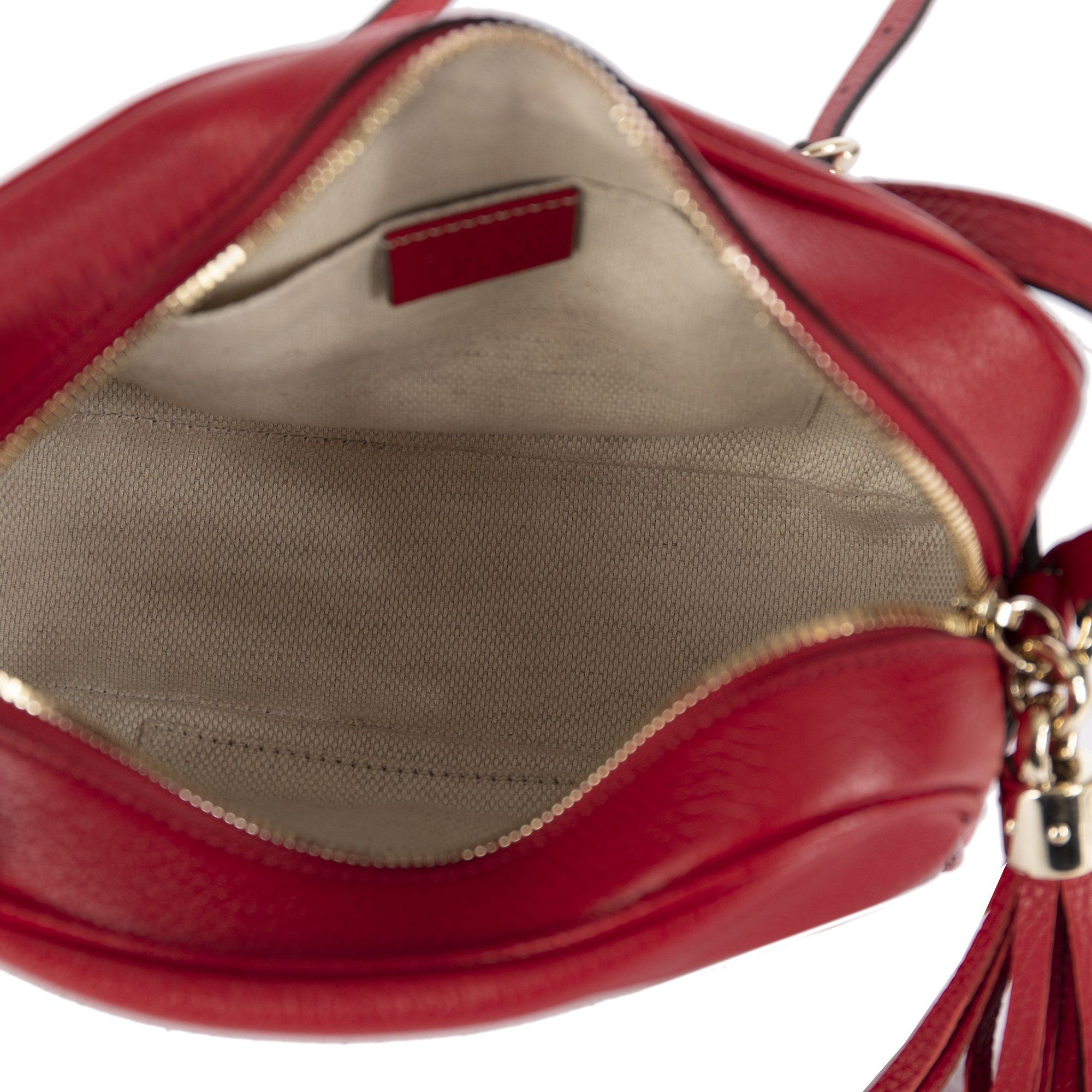 Gucci Red Soho Disco Crossbody Bag w/ Box & Receipt