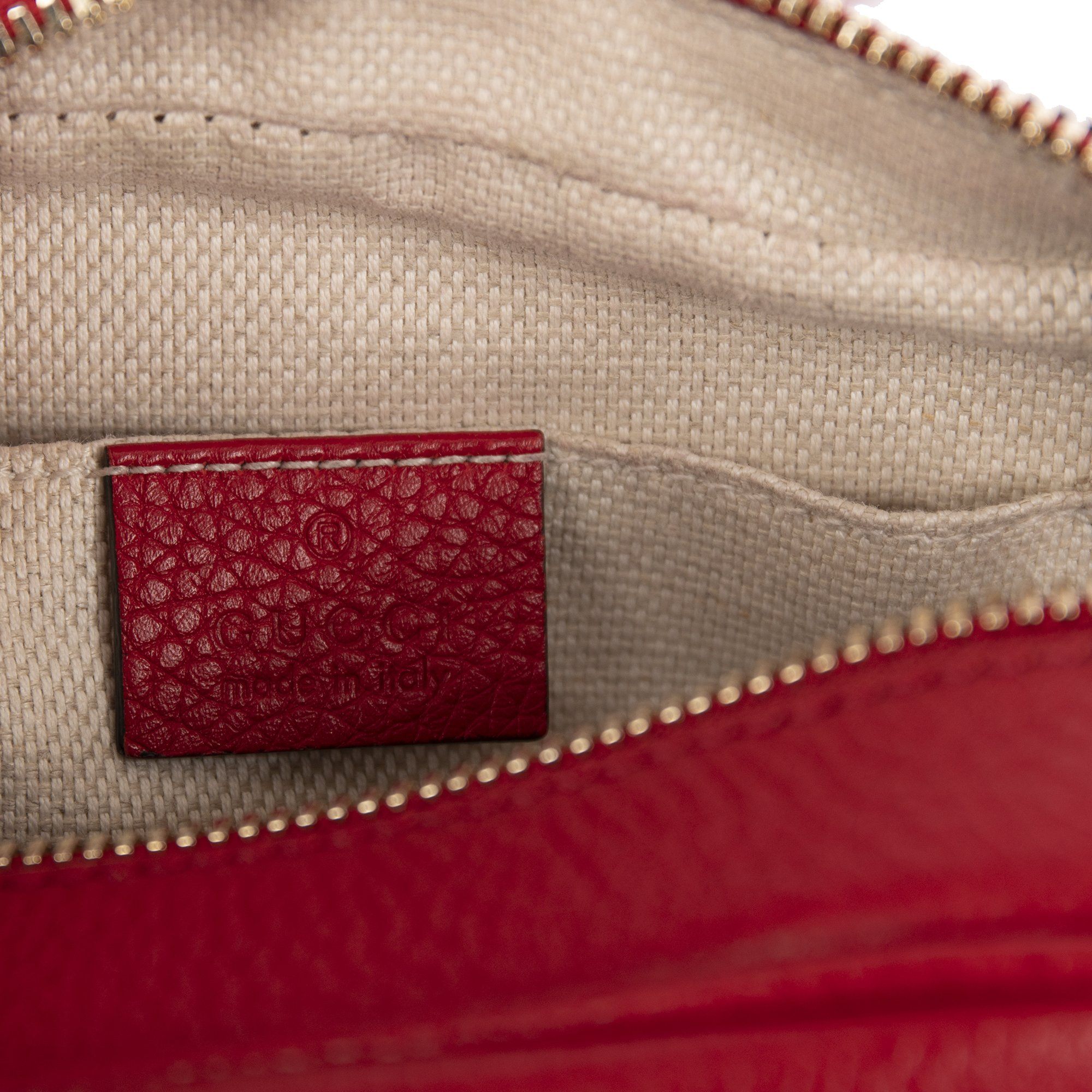 Gucci Red Soho Disco Crossbody Bag w/ Box & Receipt