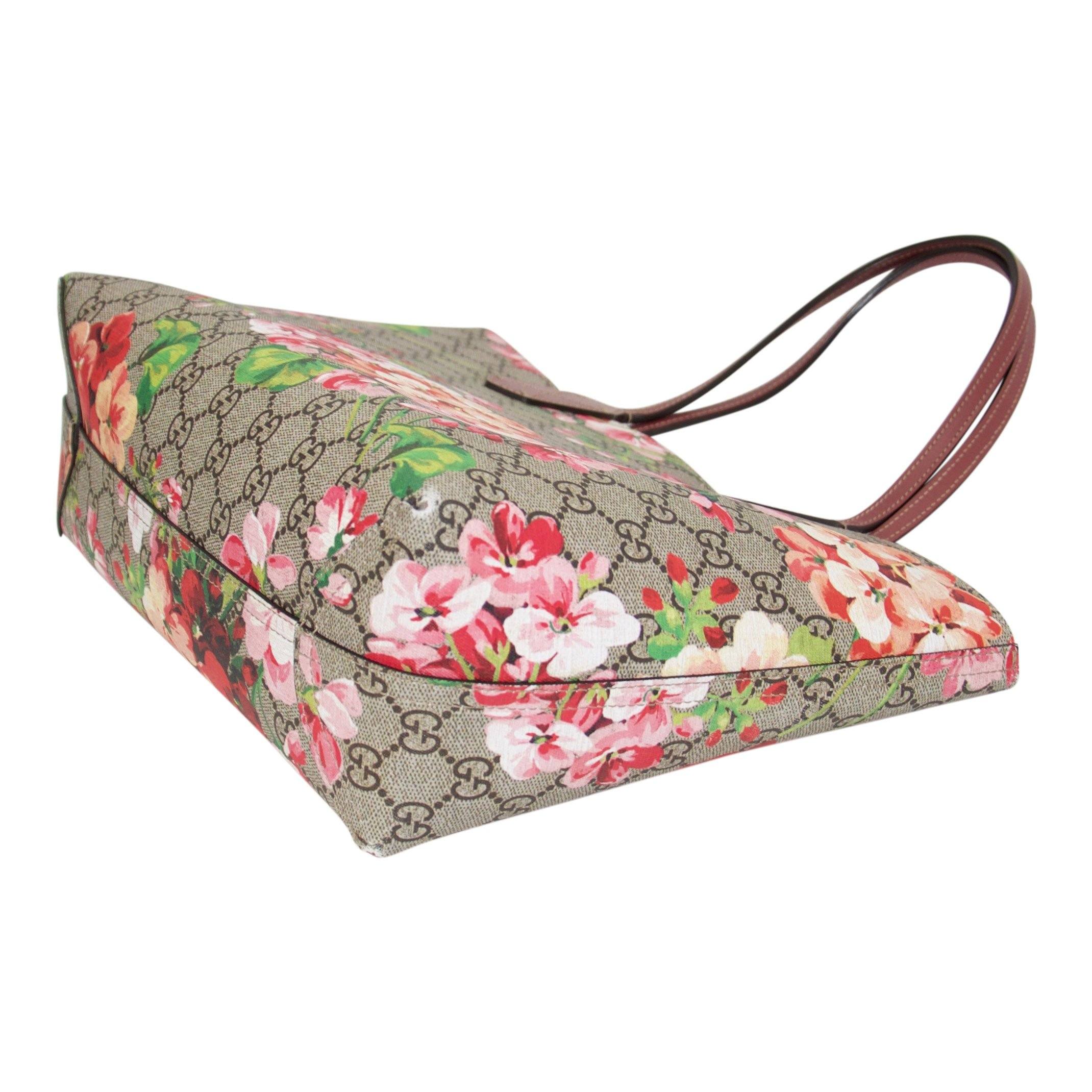 Gucci Reversible GG Supreme Blooms Tote