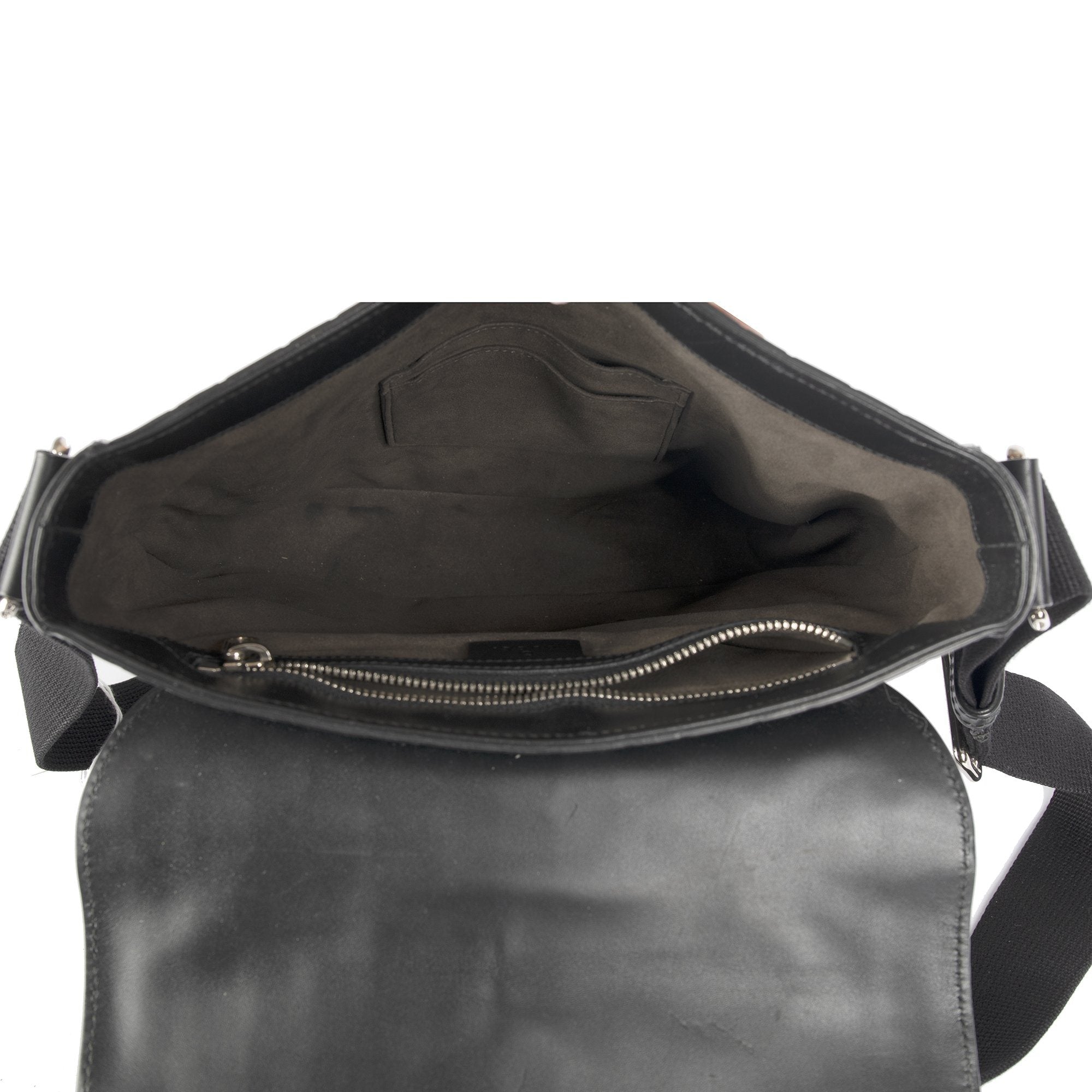 Gucci Signature Leather Messenger Bag