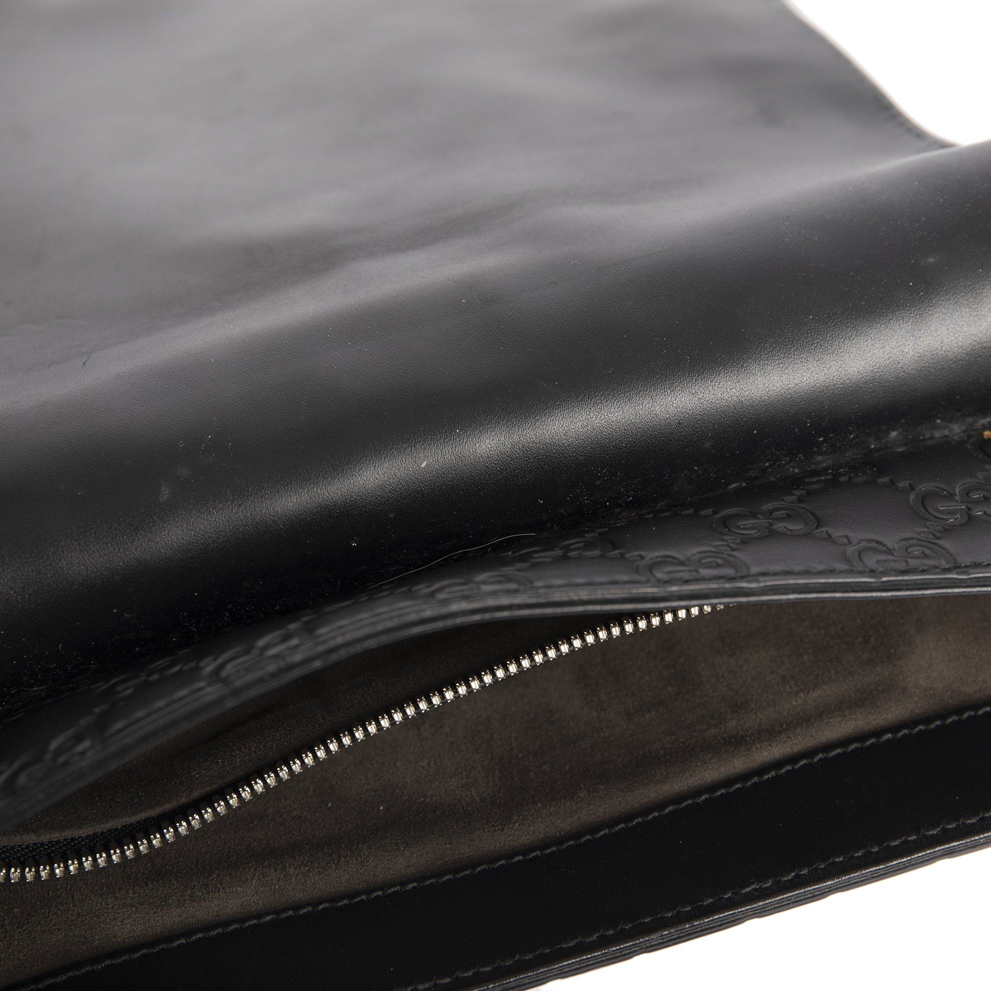 Gucci Signature Leather Messenger Bag