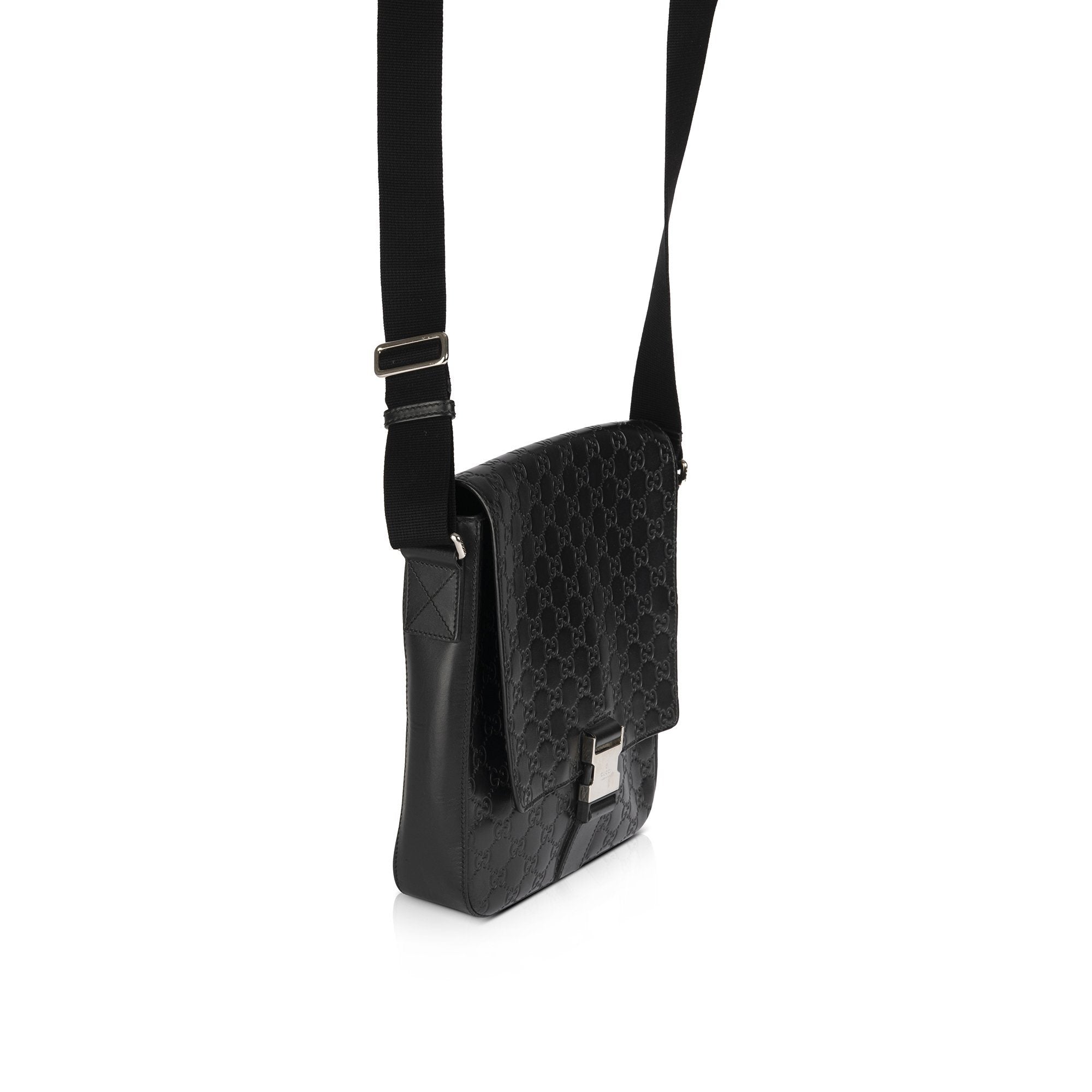 Gucci Signature Leather Messenger Bag