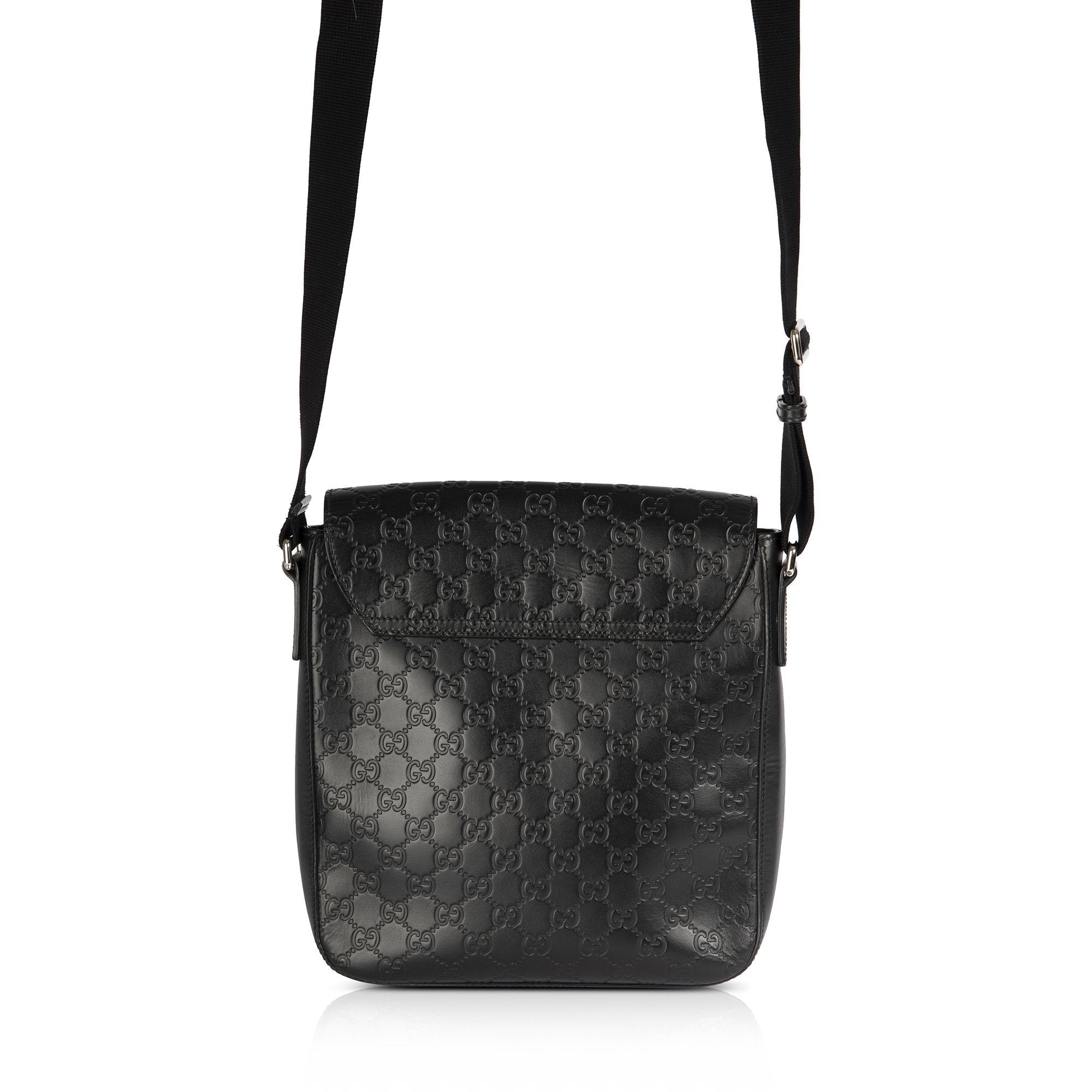 Gucci Signature Leather Messenger Bag